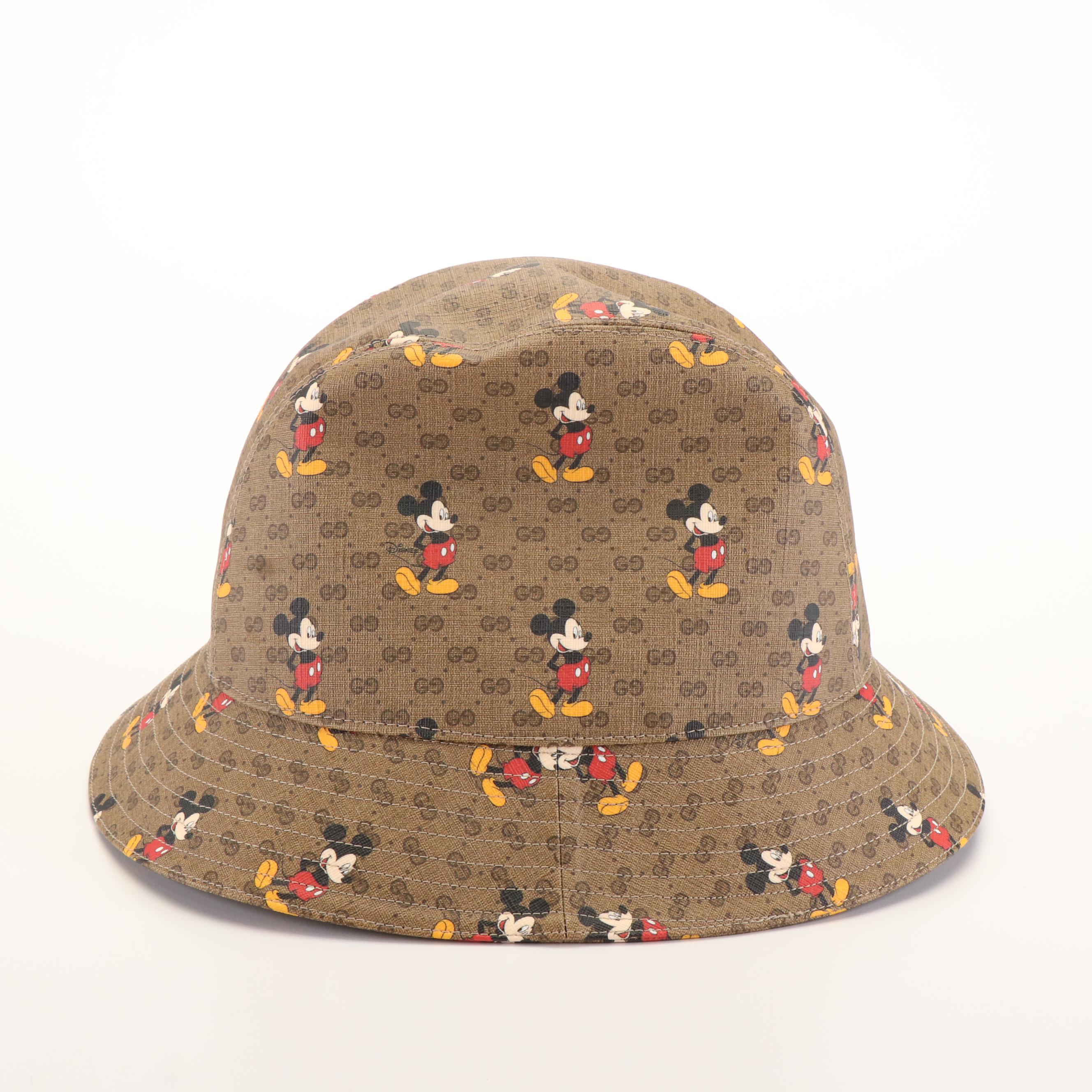 Gucci x Disney GG Coated Canvas Mickey Mouse Bucket Hat