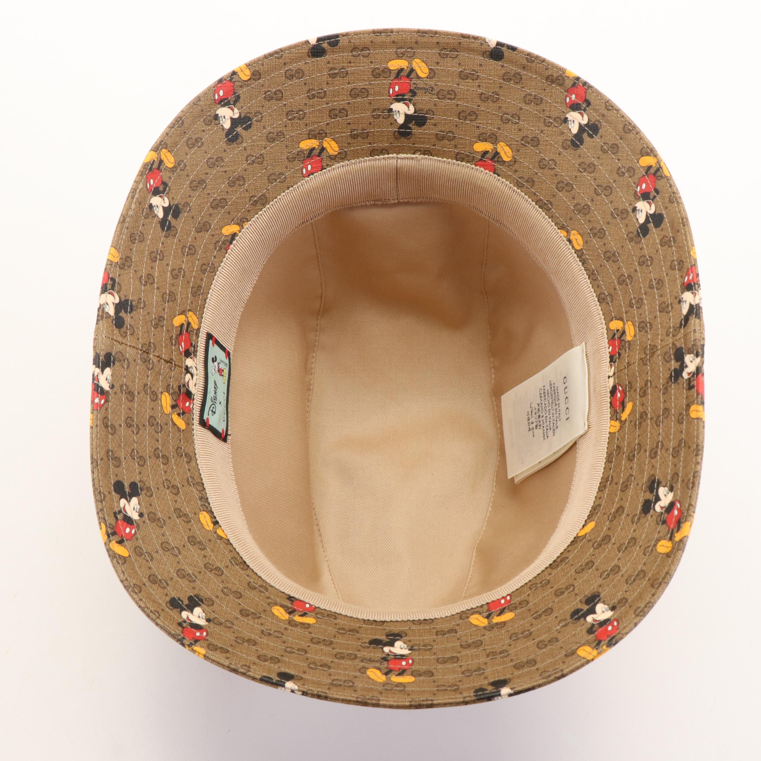 Gucci x Disney GG Coated Canvas Mickey Mouse Bucket Hat