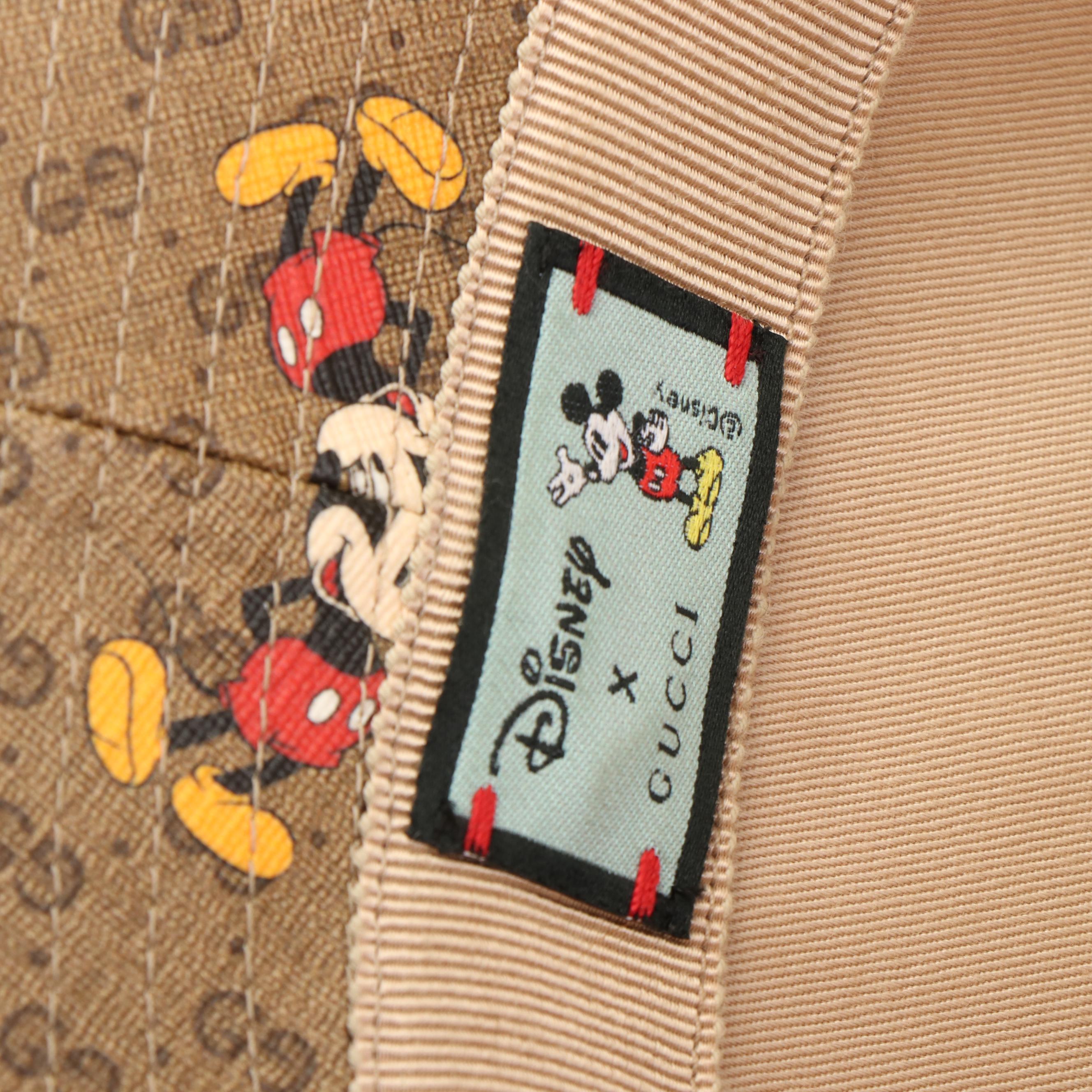 Gucci x Disney GG Coated Canvas Mickey Mouse Bucket Hat
