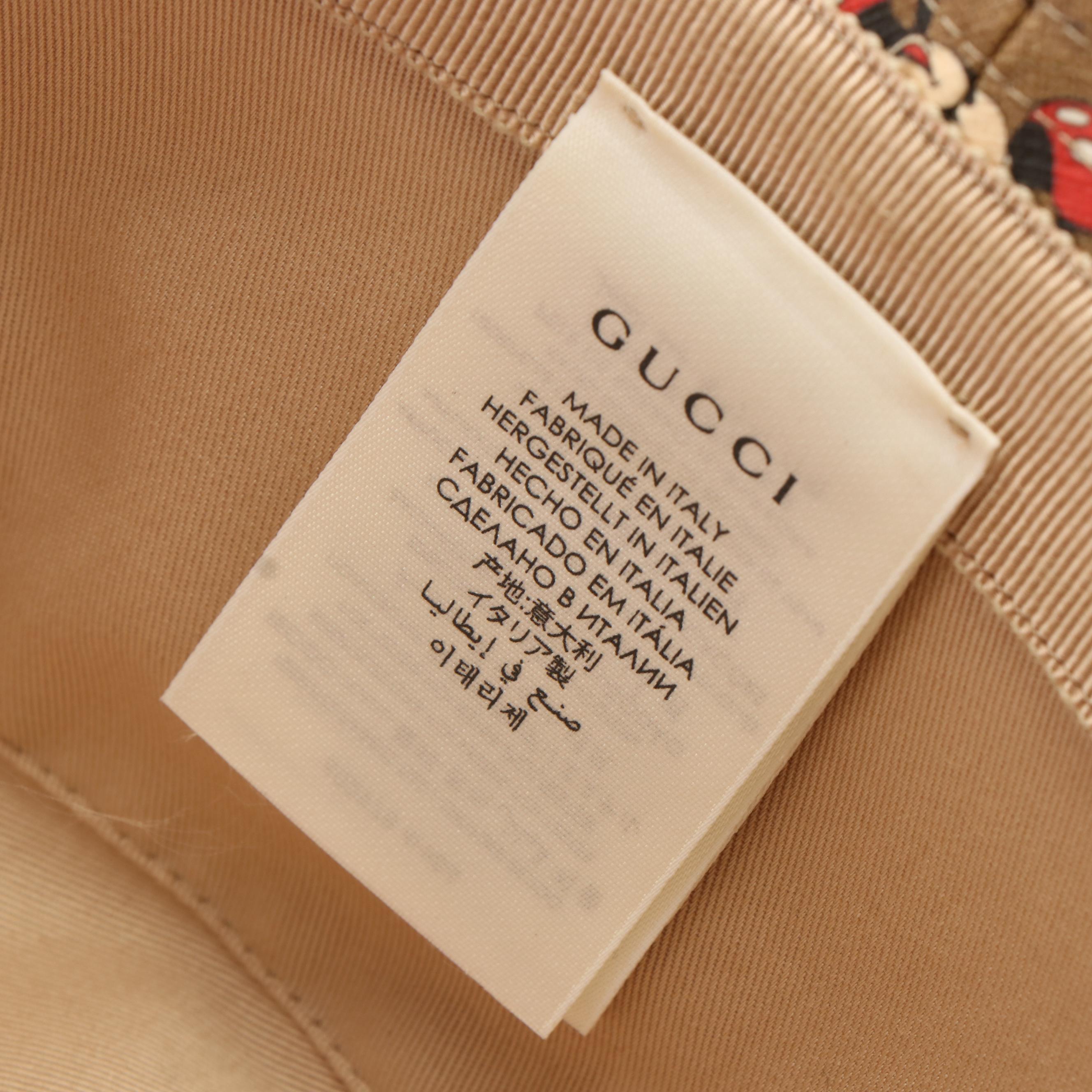 Gucci x Disney GG Coated Canvas Mickey Mouse Bucket Hat