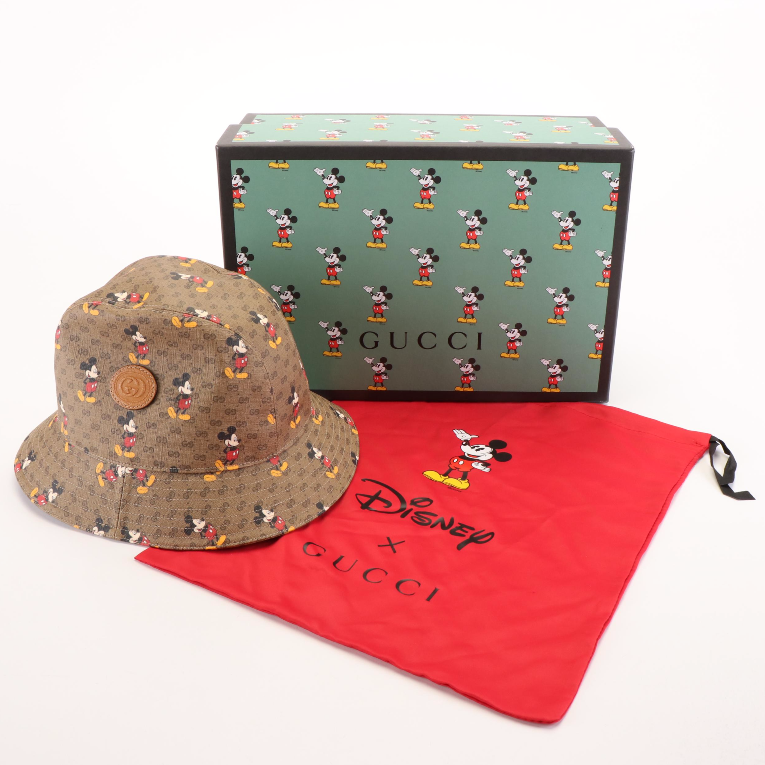 Gucci x Disney GG Coated Canvas Mickey Mouse Bucket Hat