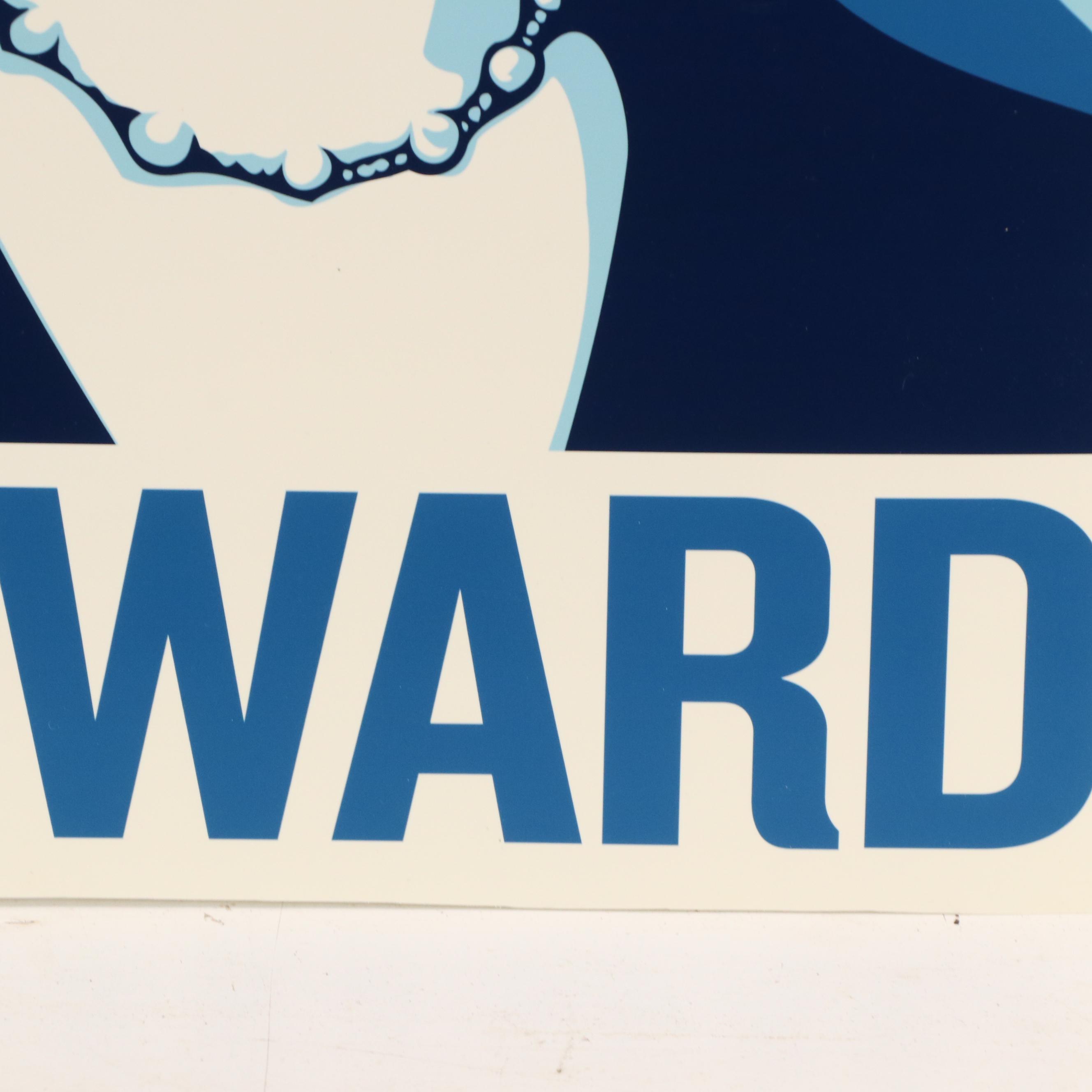 Shepard Fairey Digital Print of Kamala Harris "Forward," 2024