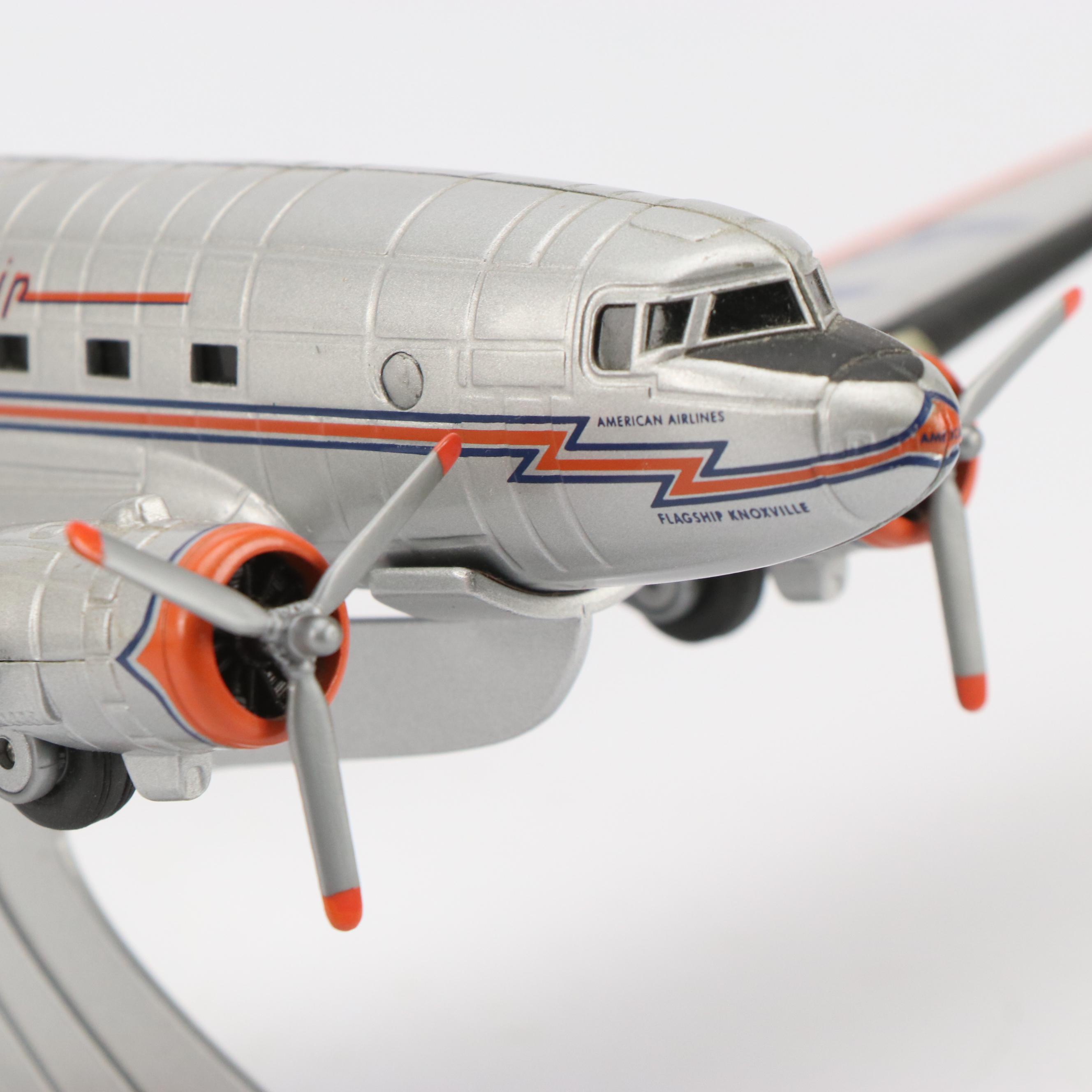 Hobbymaster Biplane & WWII Era Model Planes with Ertl Douglas DC-3 Diecast Model