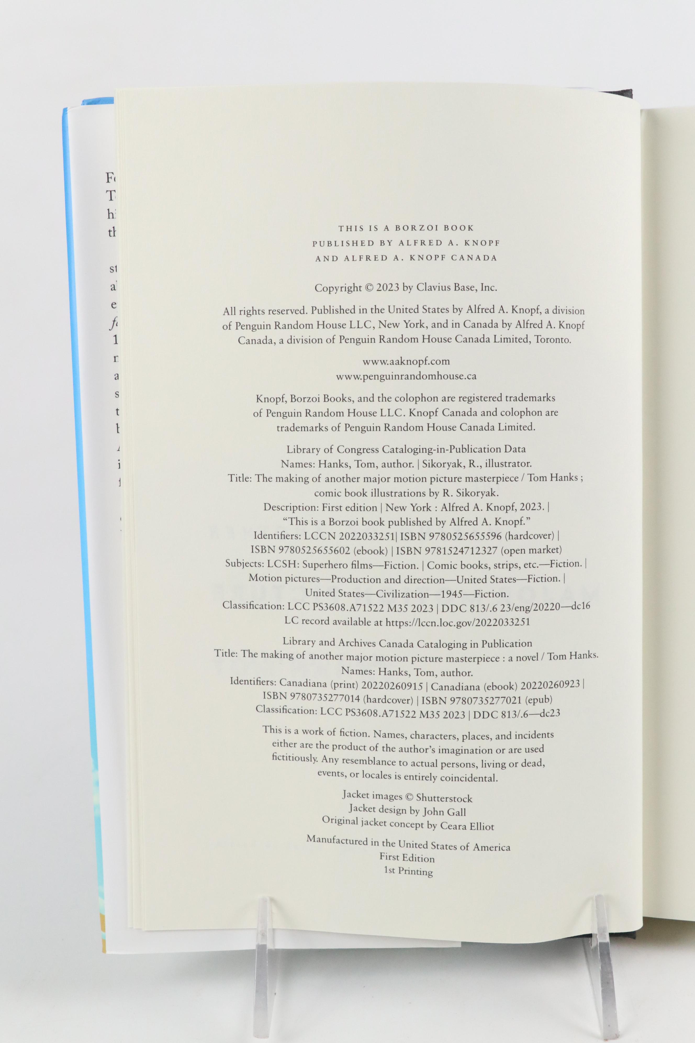 Tom Hanks and Matthew McConaughey Signed Books, Early 21st Century, JSA