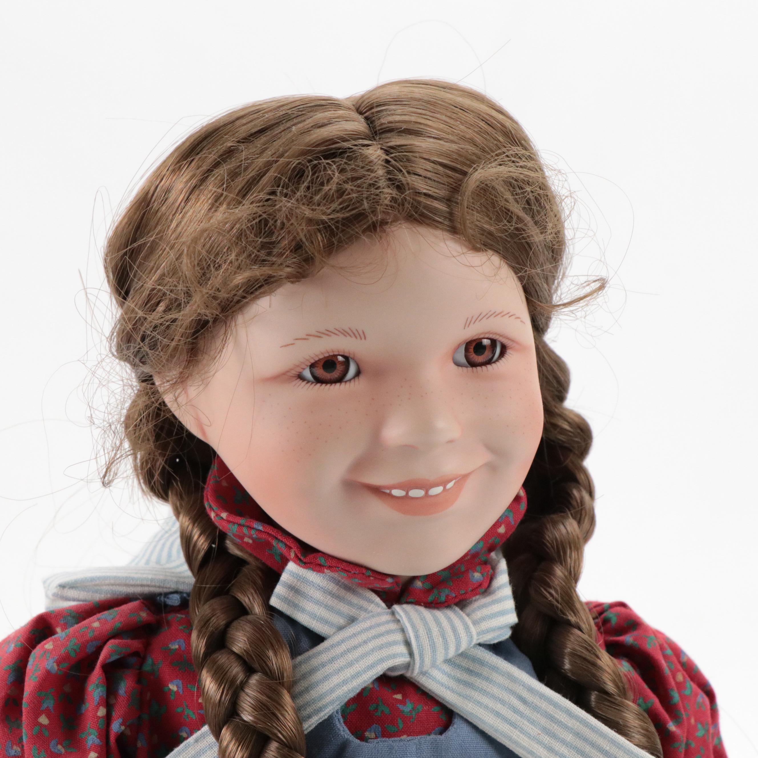 Delafield "Molly" and Ashton-Drake "Laura" Porcelain Collector Dolls, 1990s