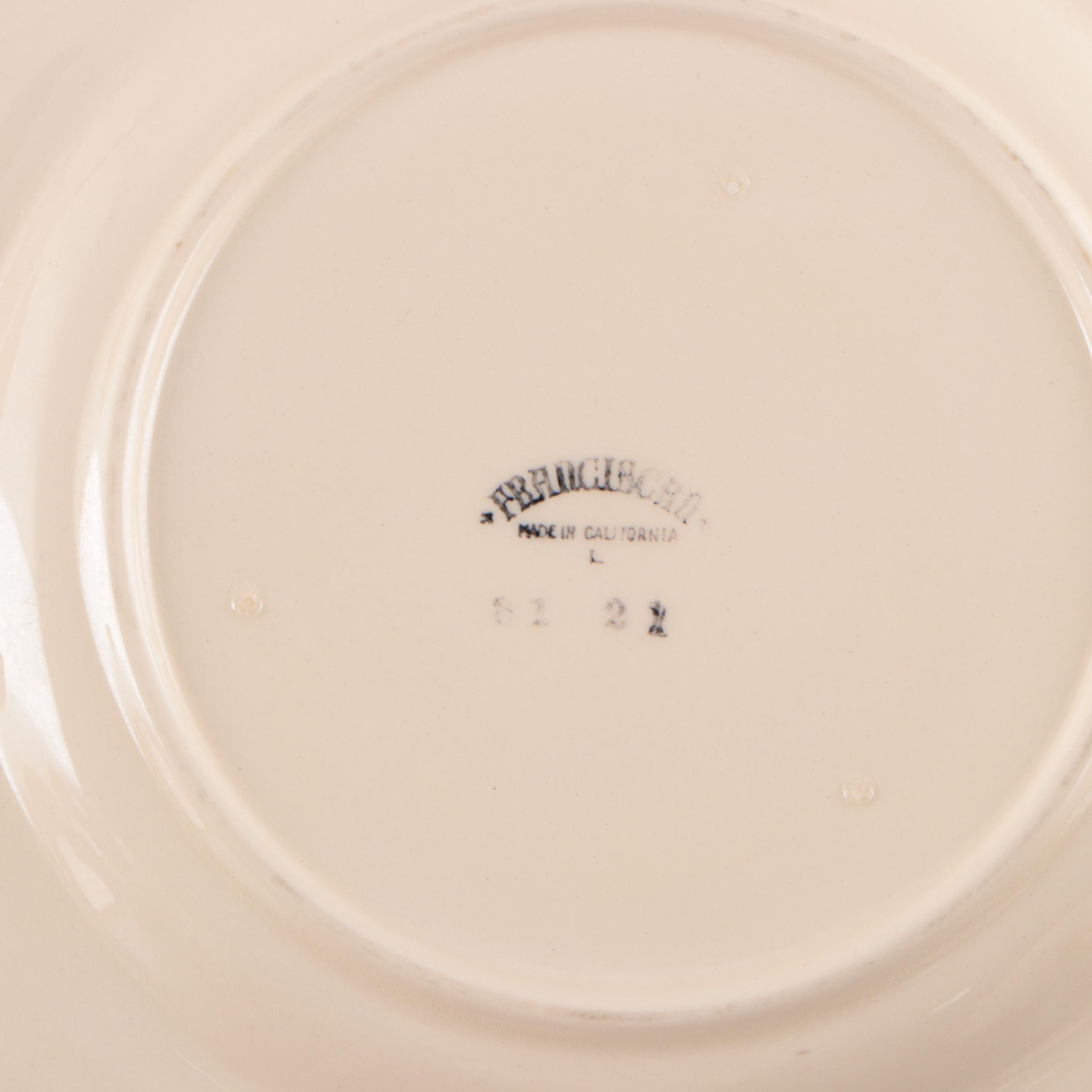 Franciscan "Desert Rose" Ceramic and Metal Serveware and Dinnerware with Other