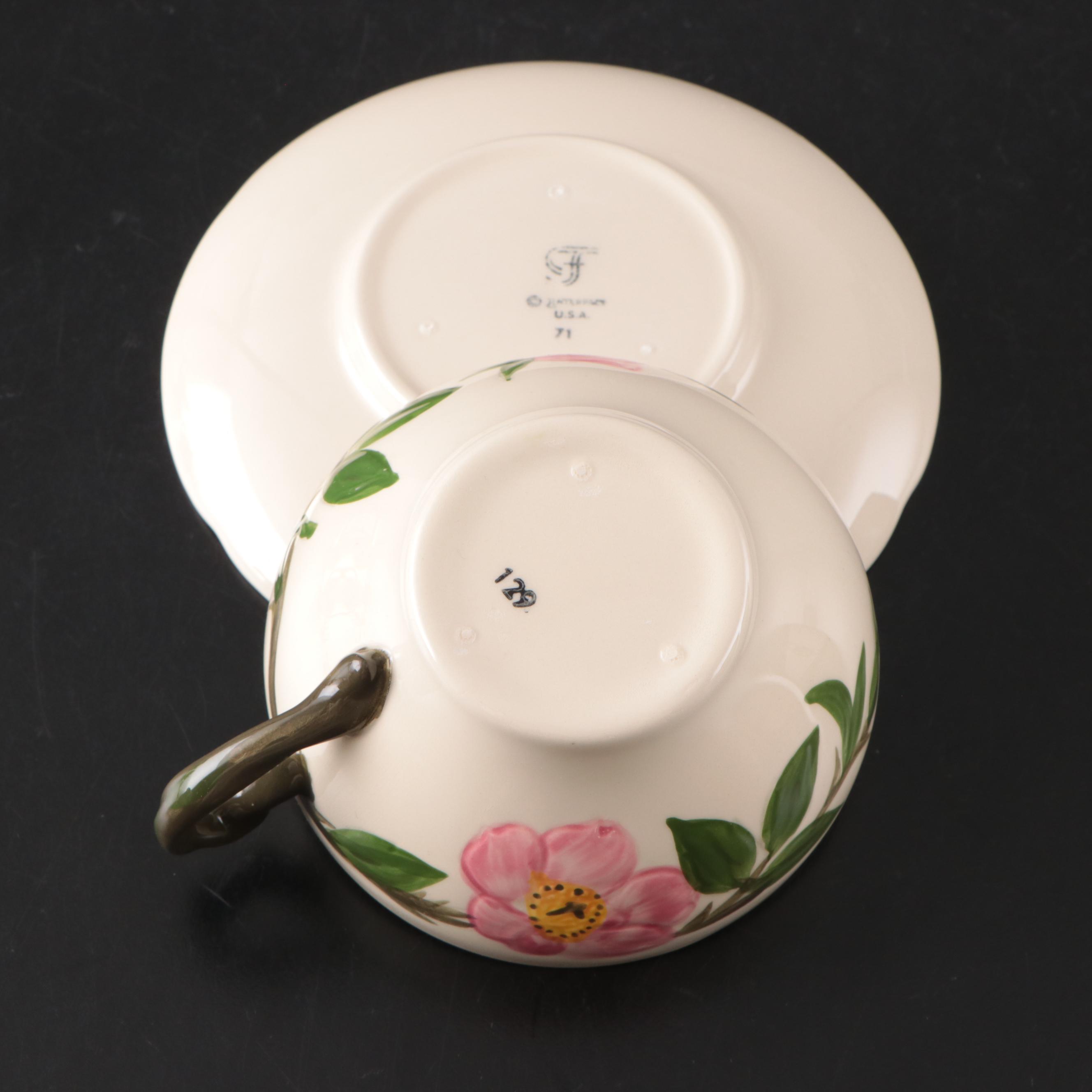 Franciscan "Desert Rose" Ceramic and Metal Serveware and Dinnerware with Other