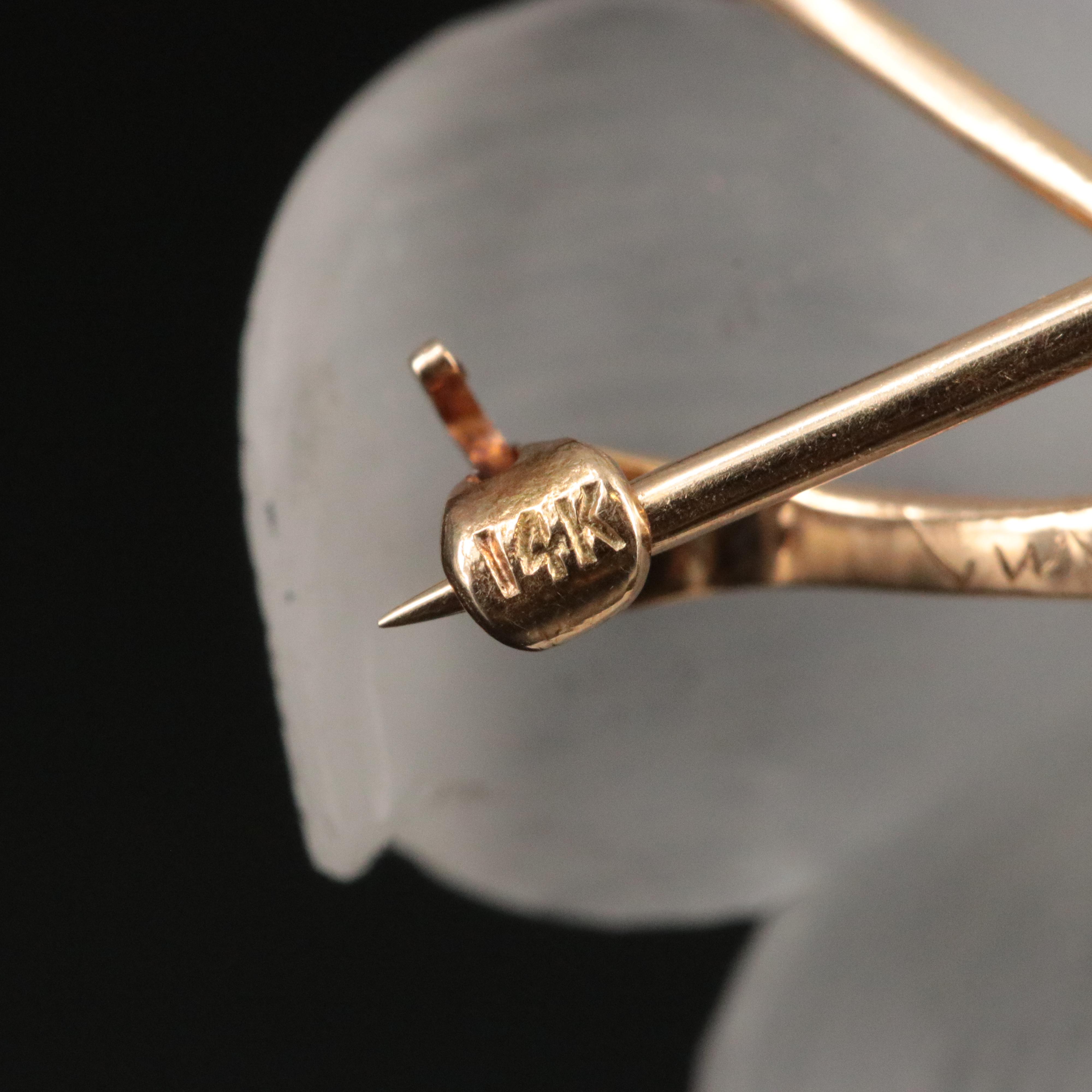 Tiffany & Co. 1940s 14K Carved Rock Crystal, Diamond and Sapphire Flower Brooch