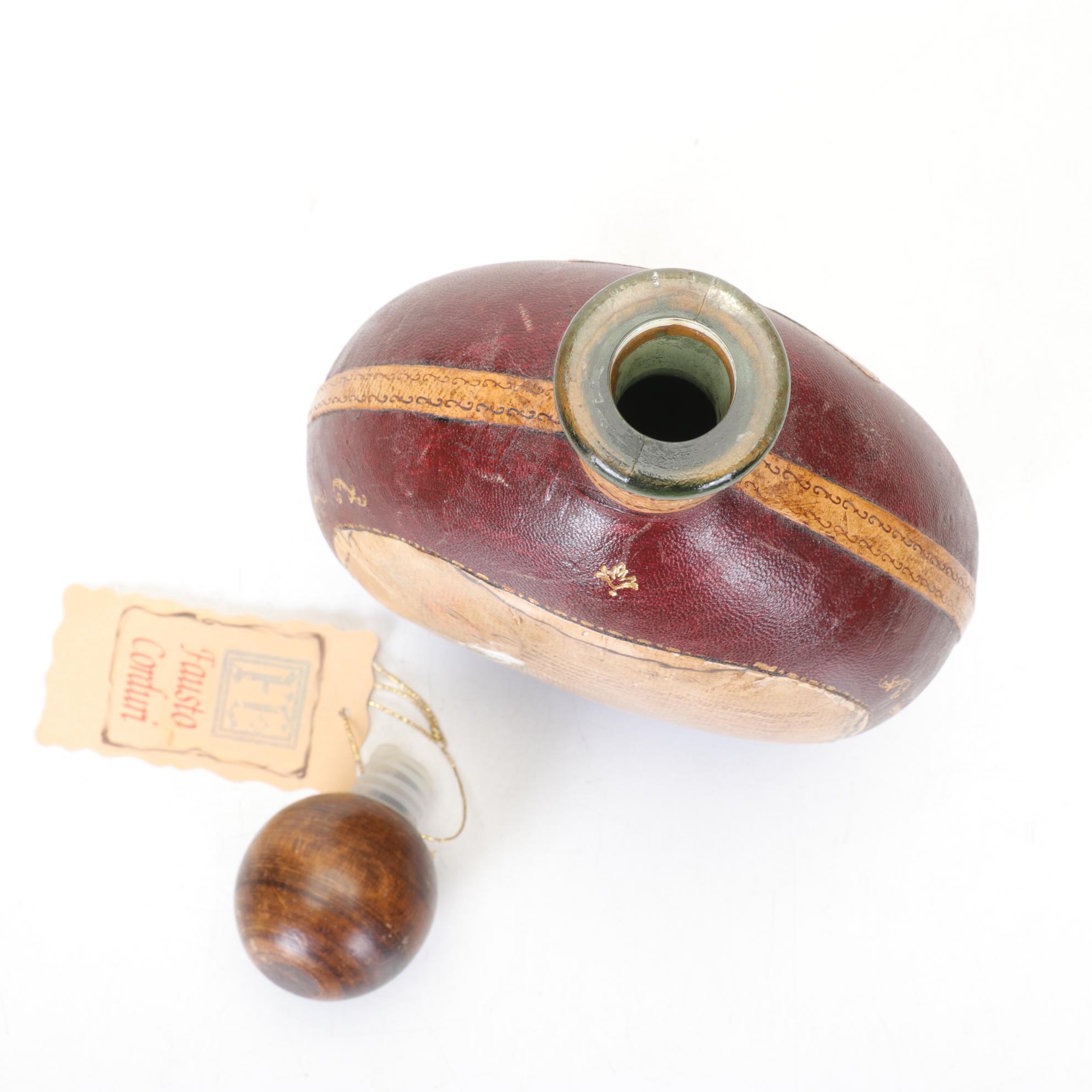 Fausto Corduri and Other Leather-Wrapped Glass Decanters