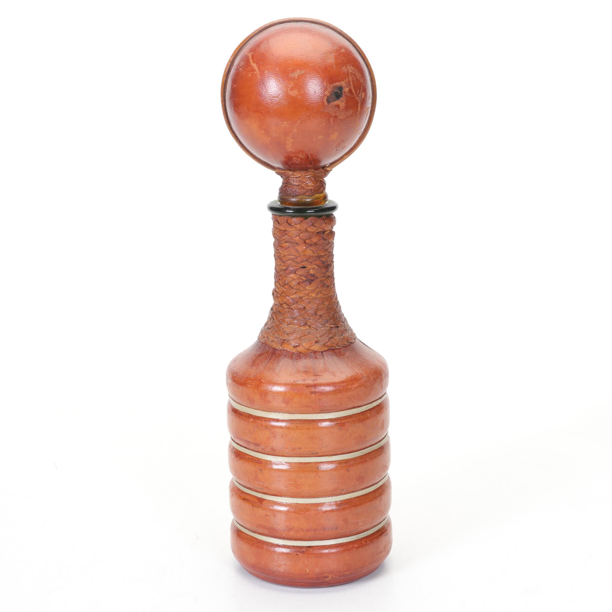 Fausto Corduri and Other Leather-Wrapped Glass Decanters