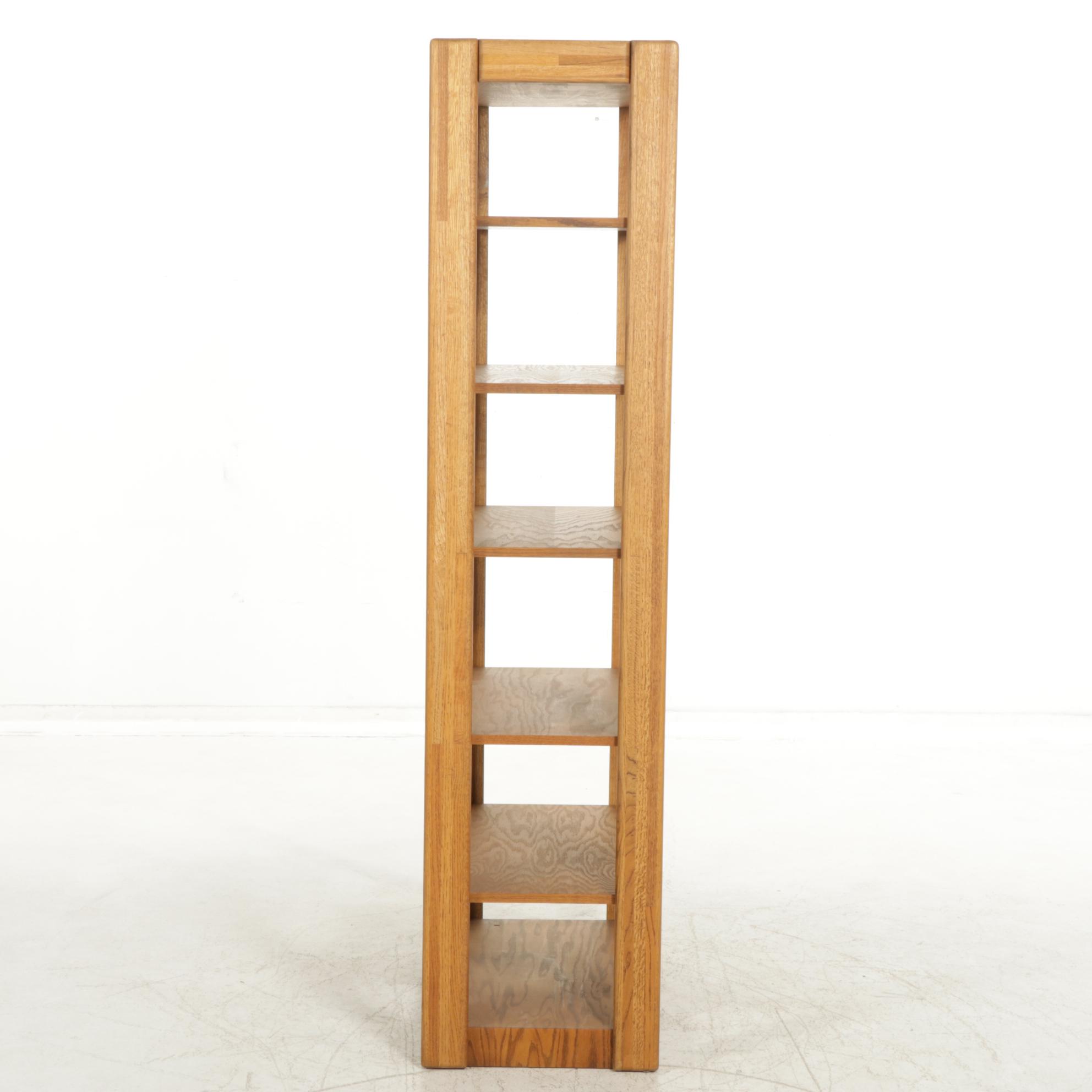 Oak Display Shelf, Late 20th Century