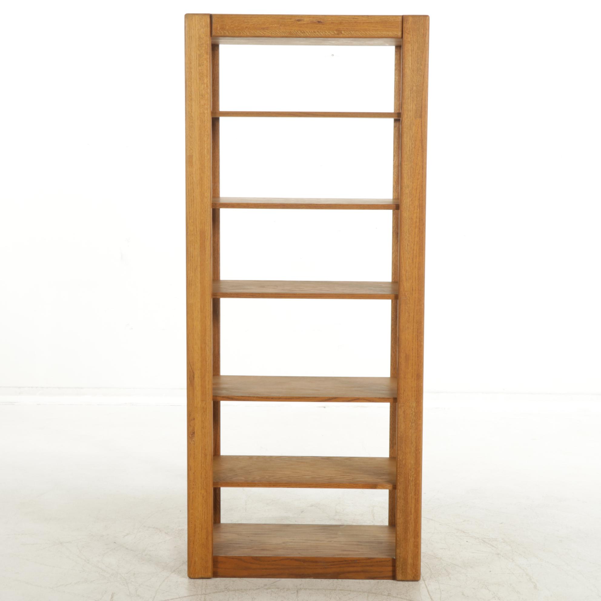 Oak Display Shelf, Late 20th Century