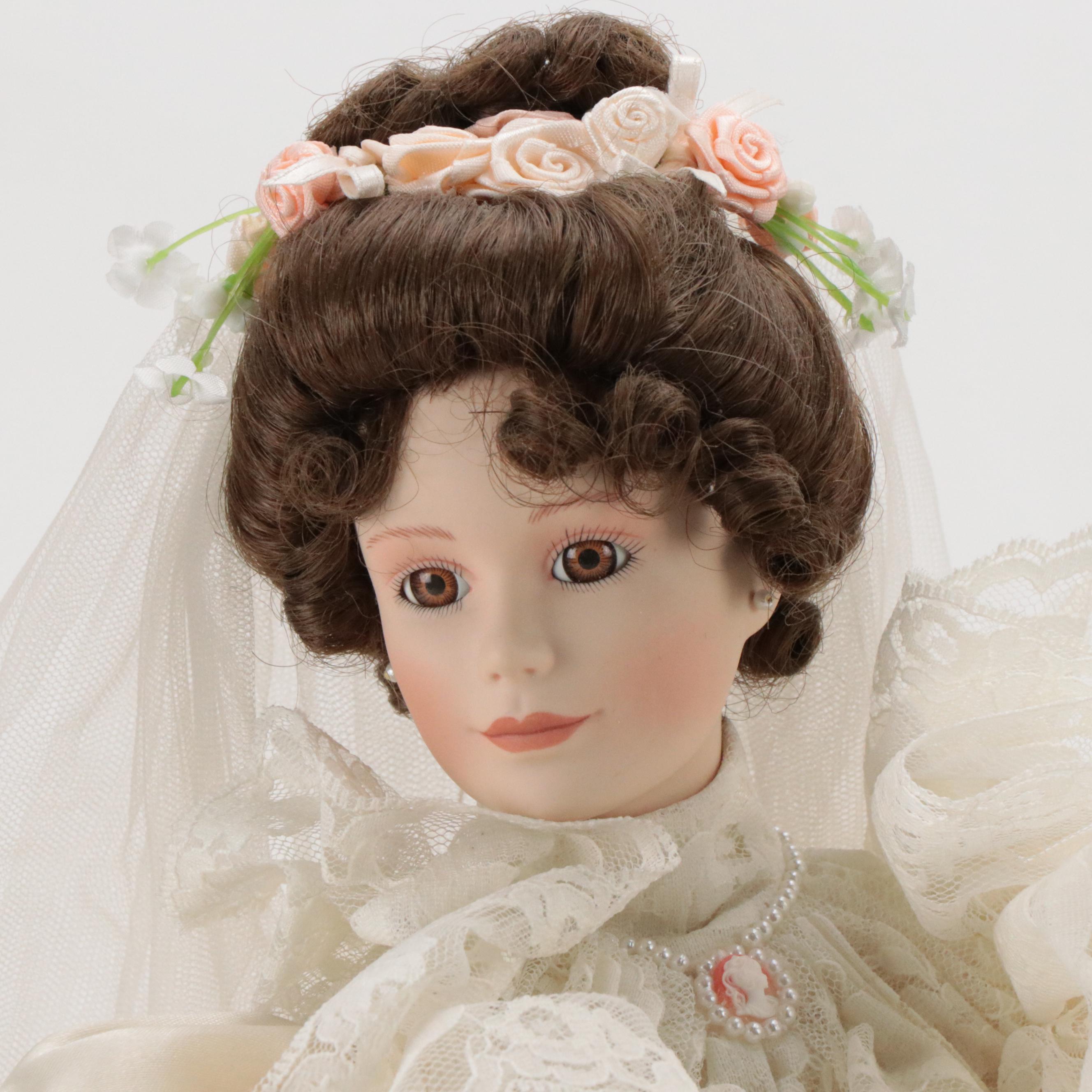 Ashton-Drake Galleries "Beth" and "Elizabeth" Porcelain Collector Dolls