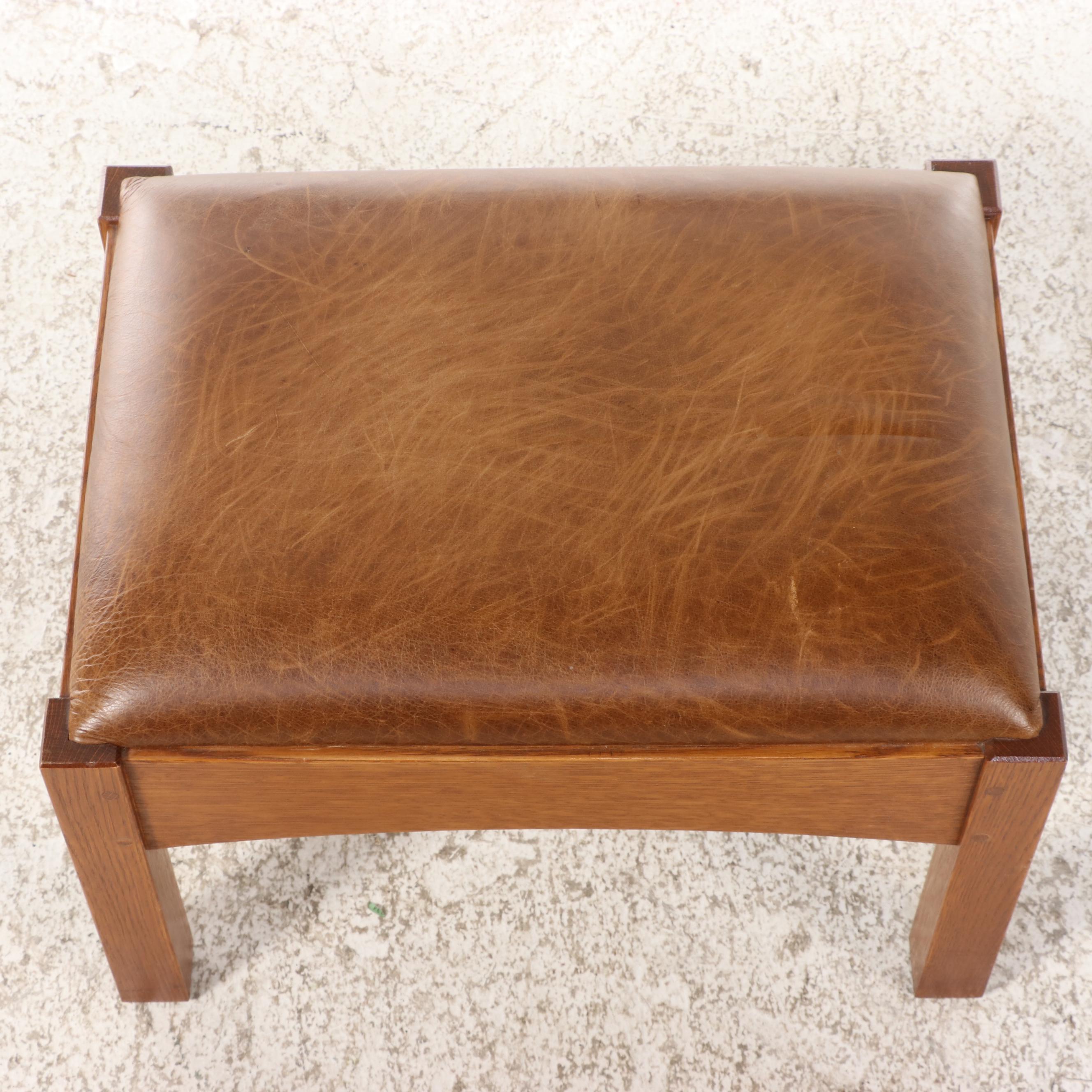 Stickley Craftsman Style Oak Footstool