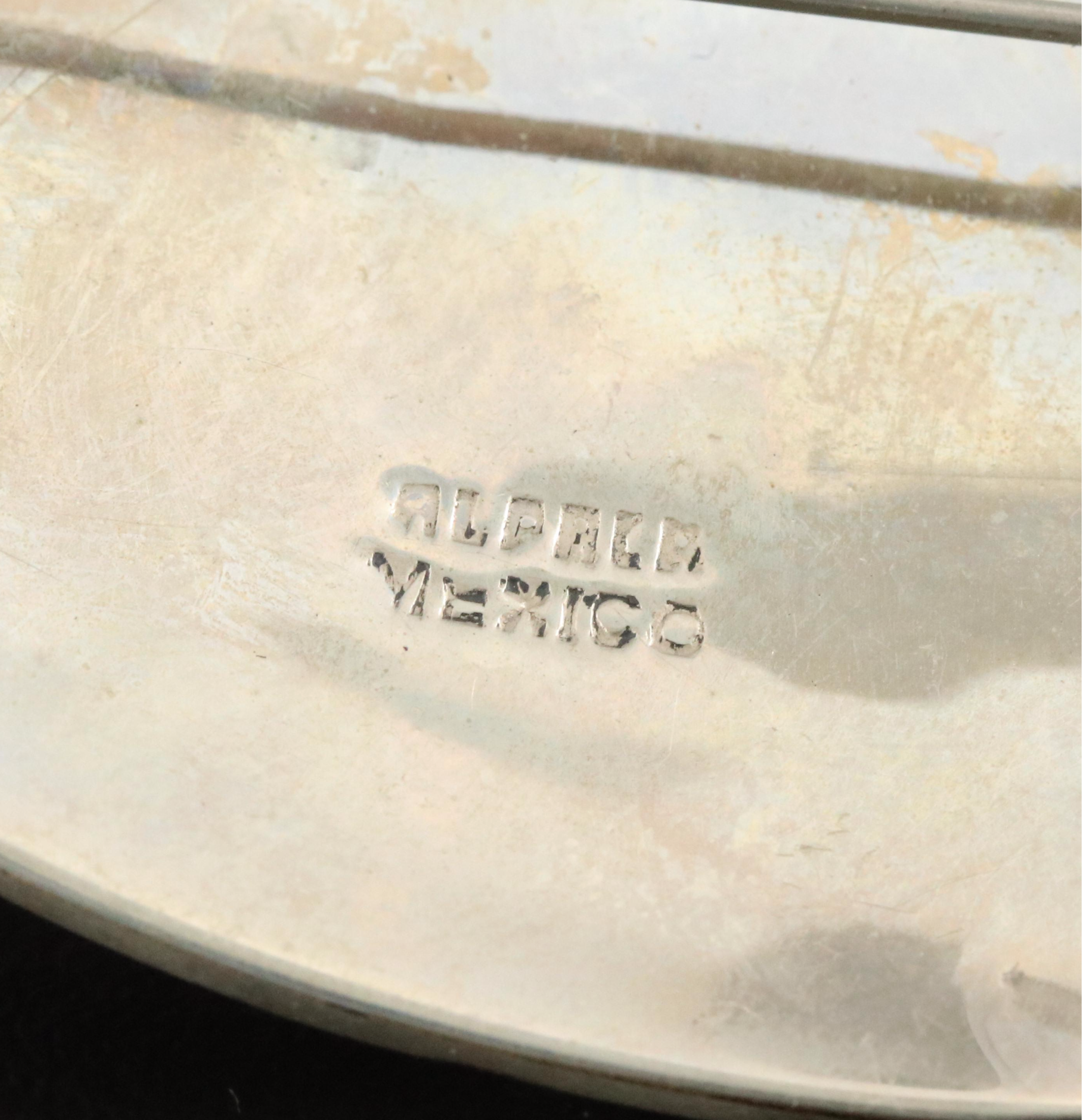 Mexican Enamel Swirl Brooch