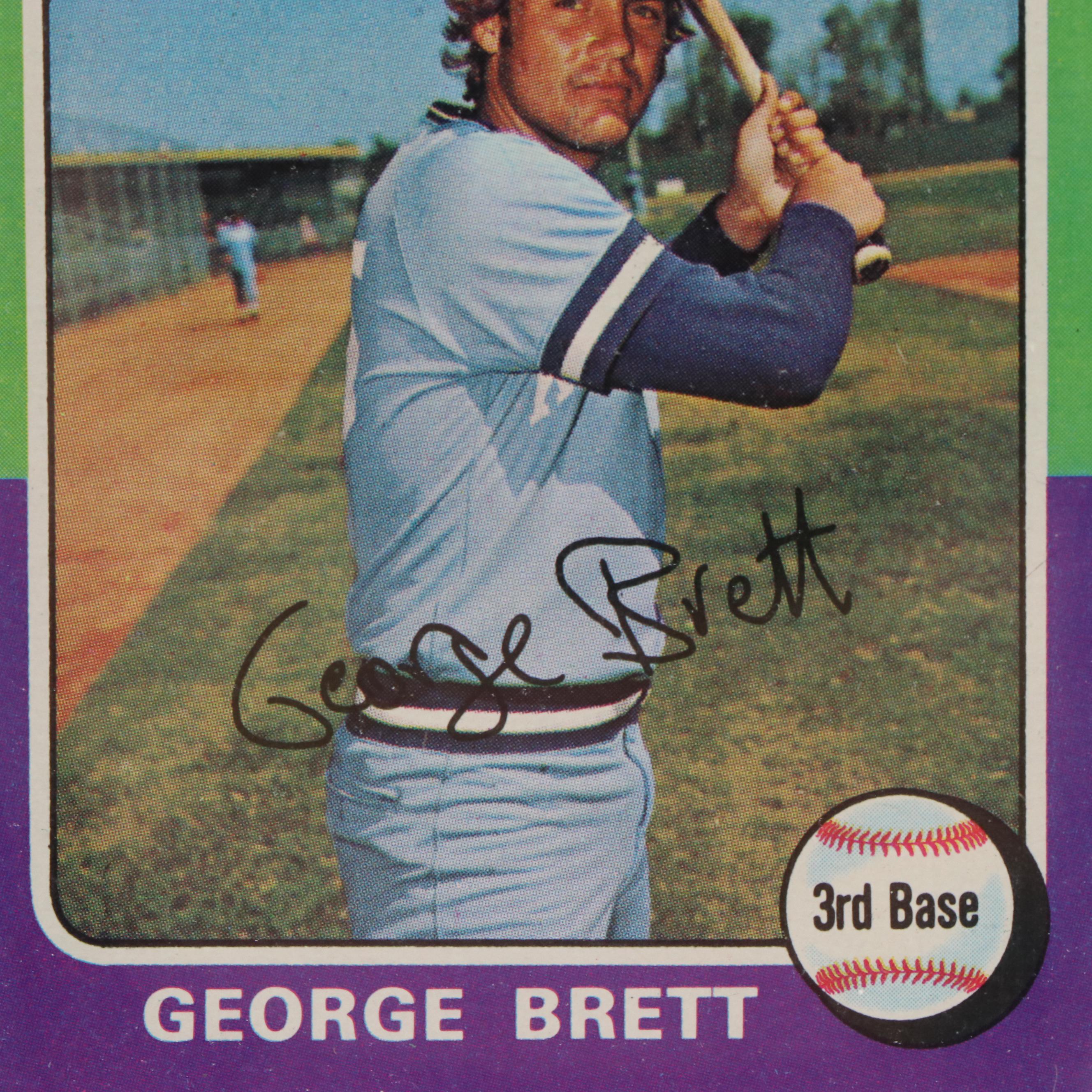 1975 Topps Baseball Card Set Featuring Robin Yount and George Brett Rookies