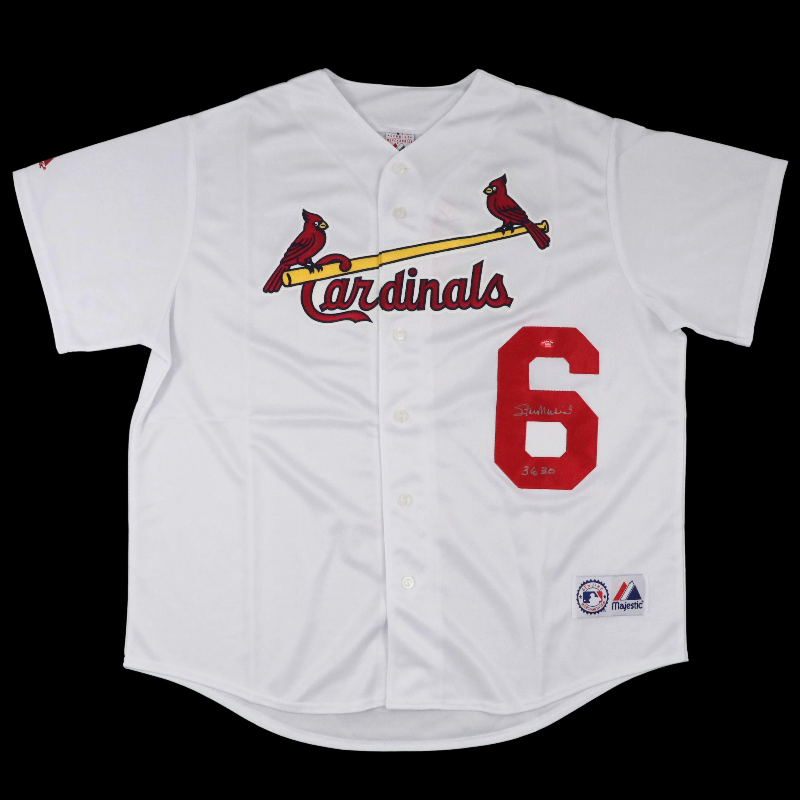 Stan Musial Signed St. Louis Cardinals Majestic Baseball Jersey