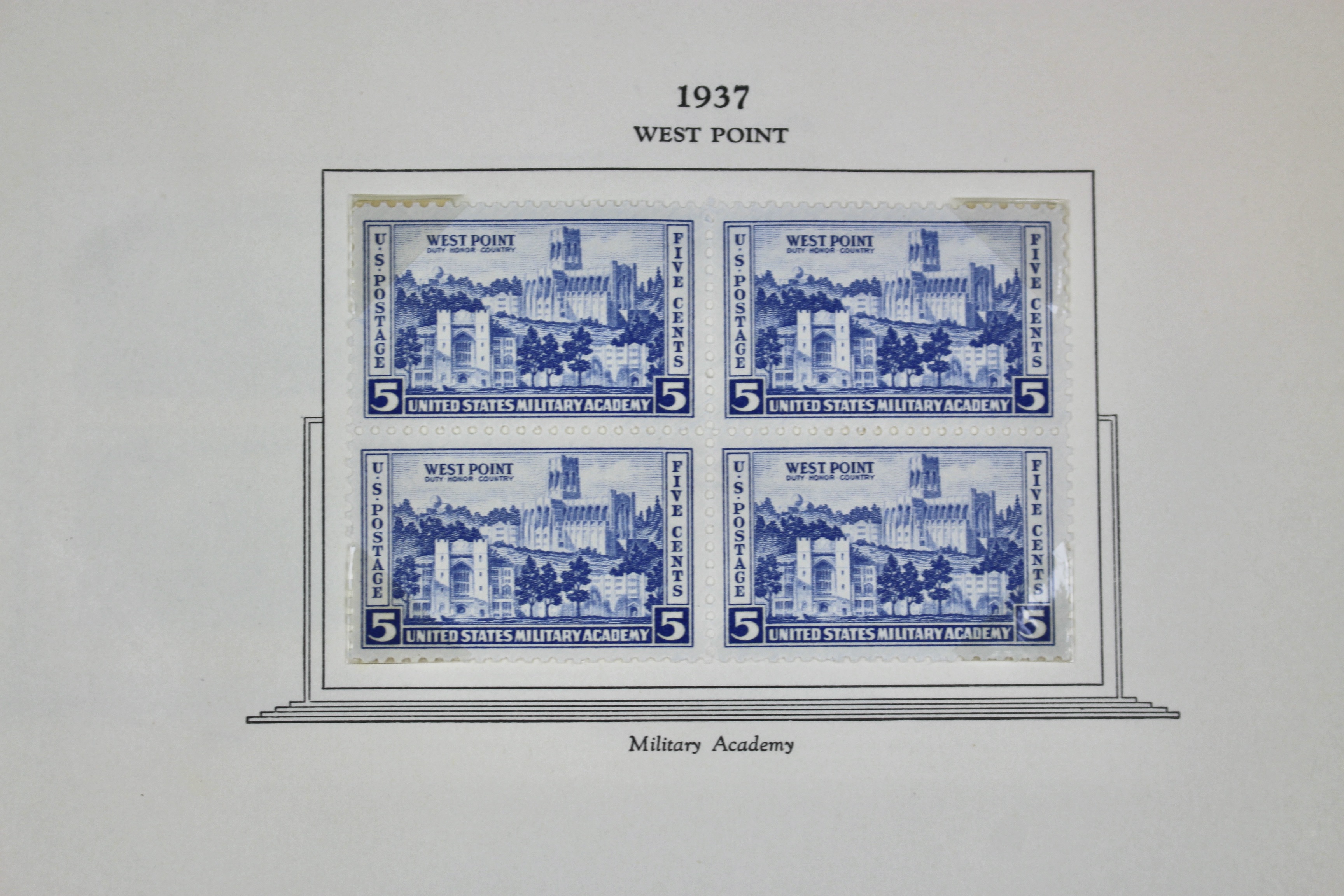 Mint Condition U.S. Postage Stamp Block Collection, 1929 to 1947