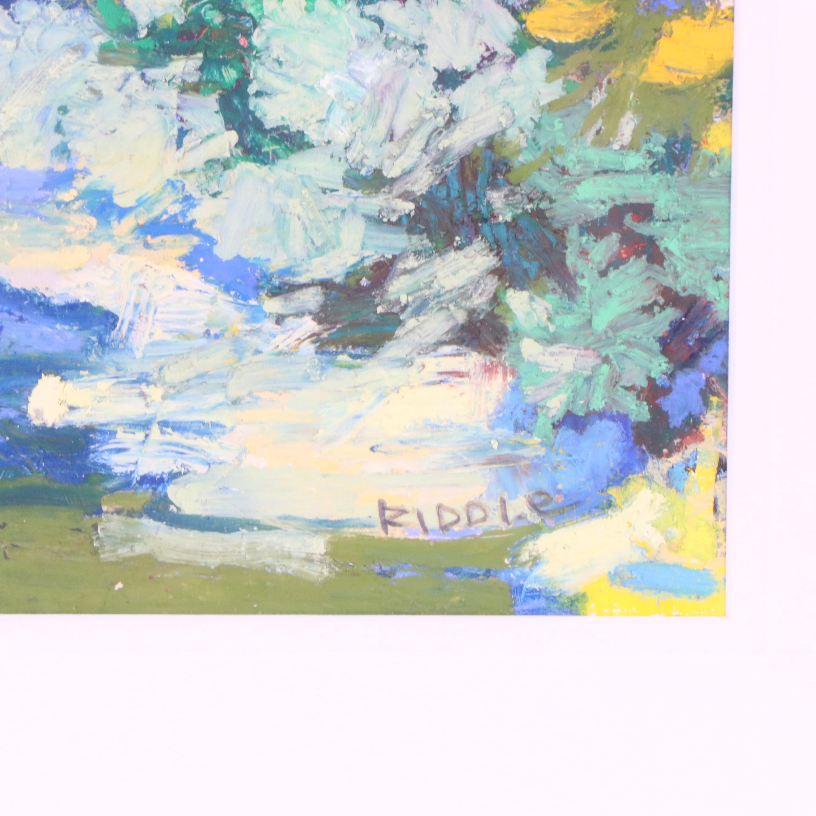 Lynda D. Riddle Oil Pastel Drawing "Remnants and Reliquaries"