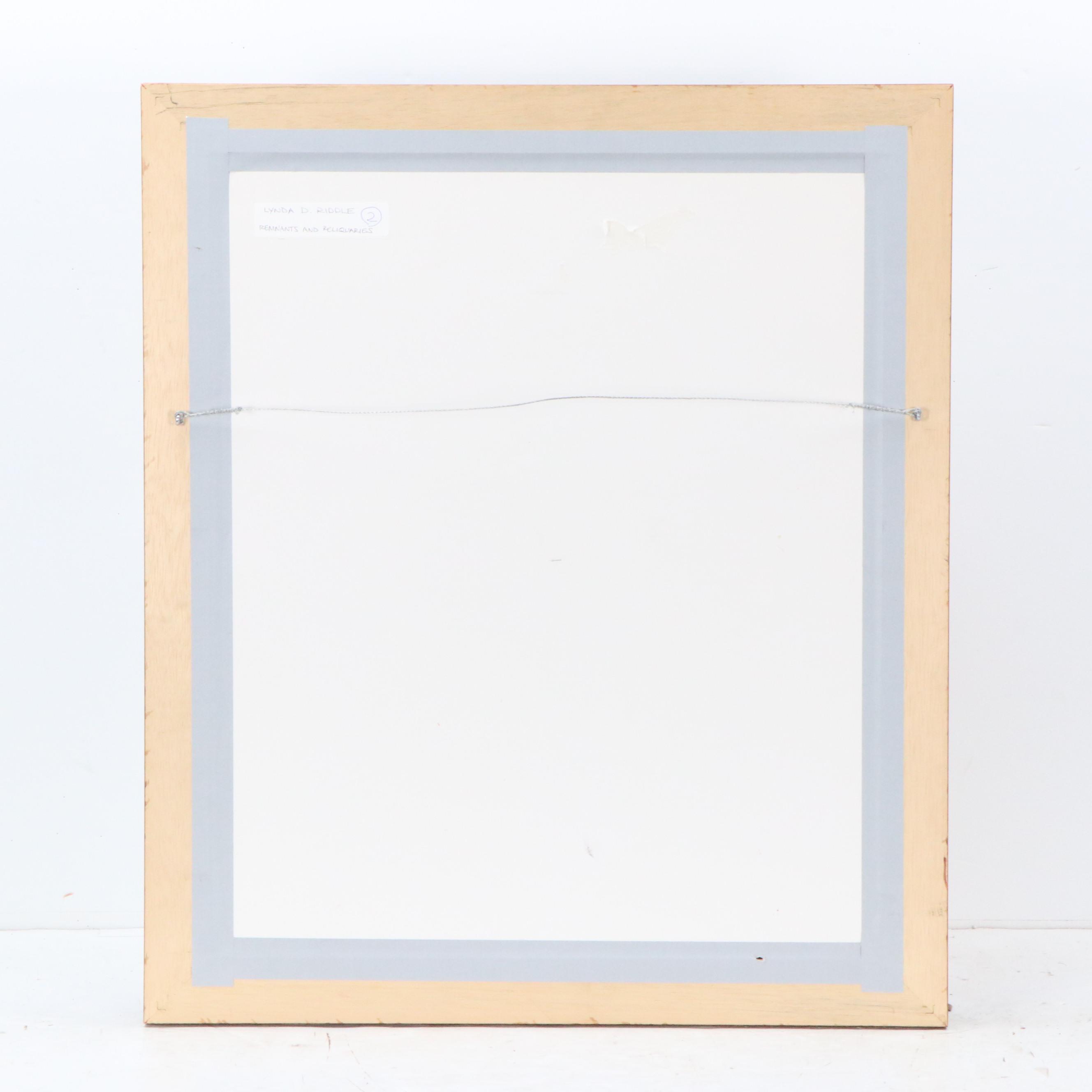 Lynda D. Riddle Oil Pastel Drawing "Remnants and Reliquaries"