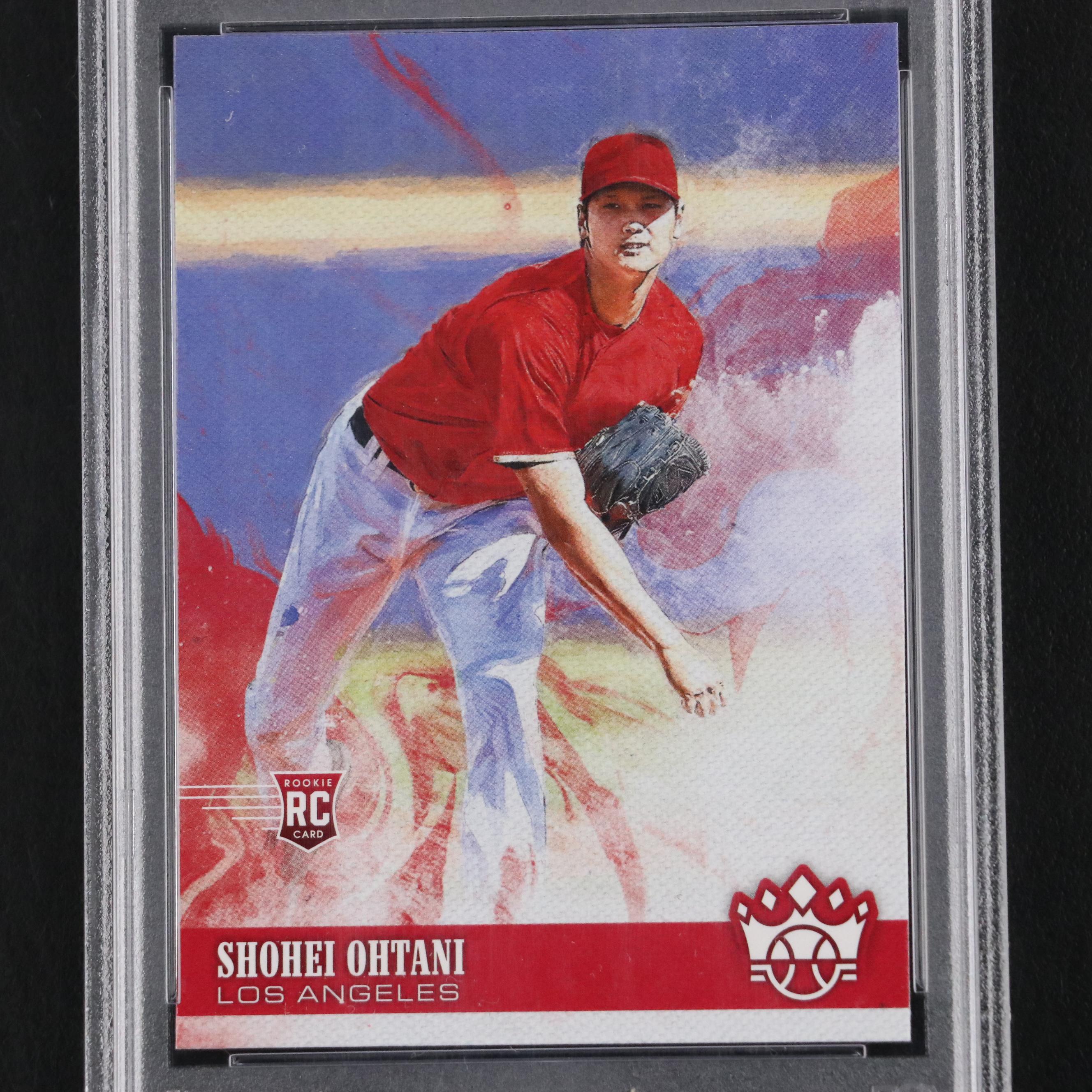 2018 Panini Diamond Kings Shohei Ohtani Rookie Baseball Card #73 Graded PSA 10