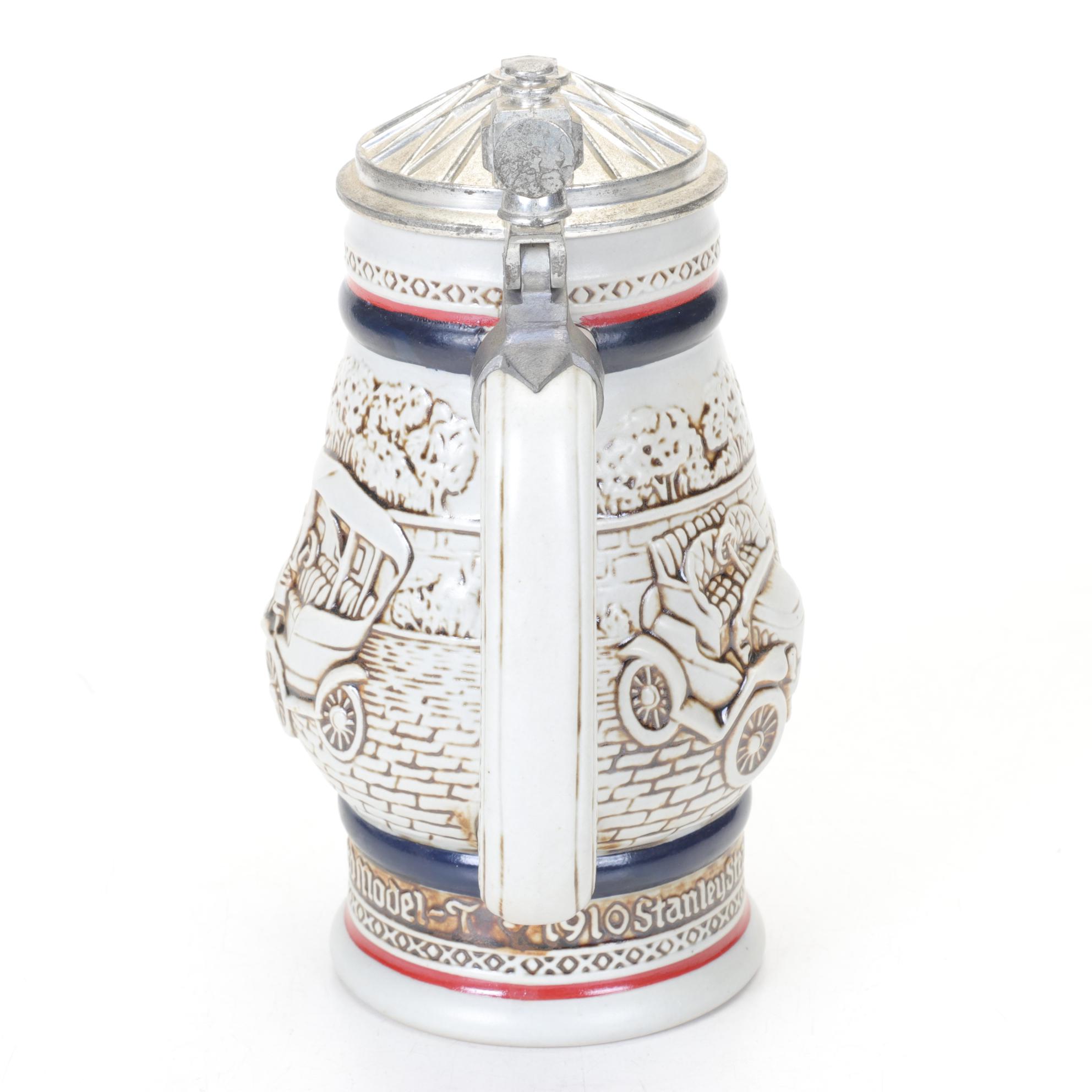 Ceramarte for Avon "Car Classics" Ceramic Beer Stein, Late 20th Century