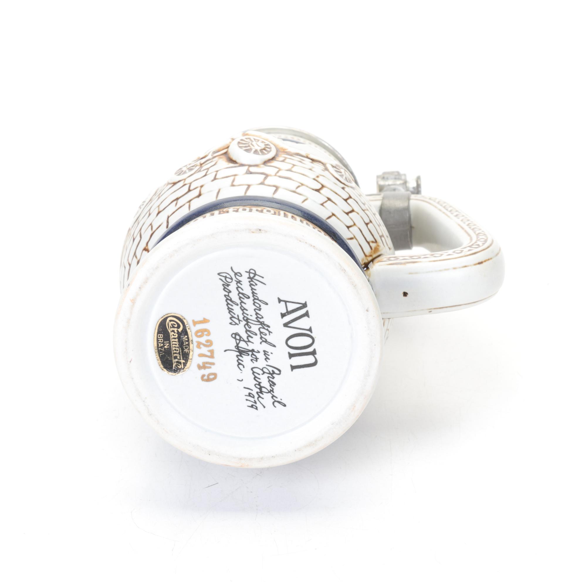 Ceramarte for Avon "Car Classics" Ceramic Beer Stein, Late 20th Century