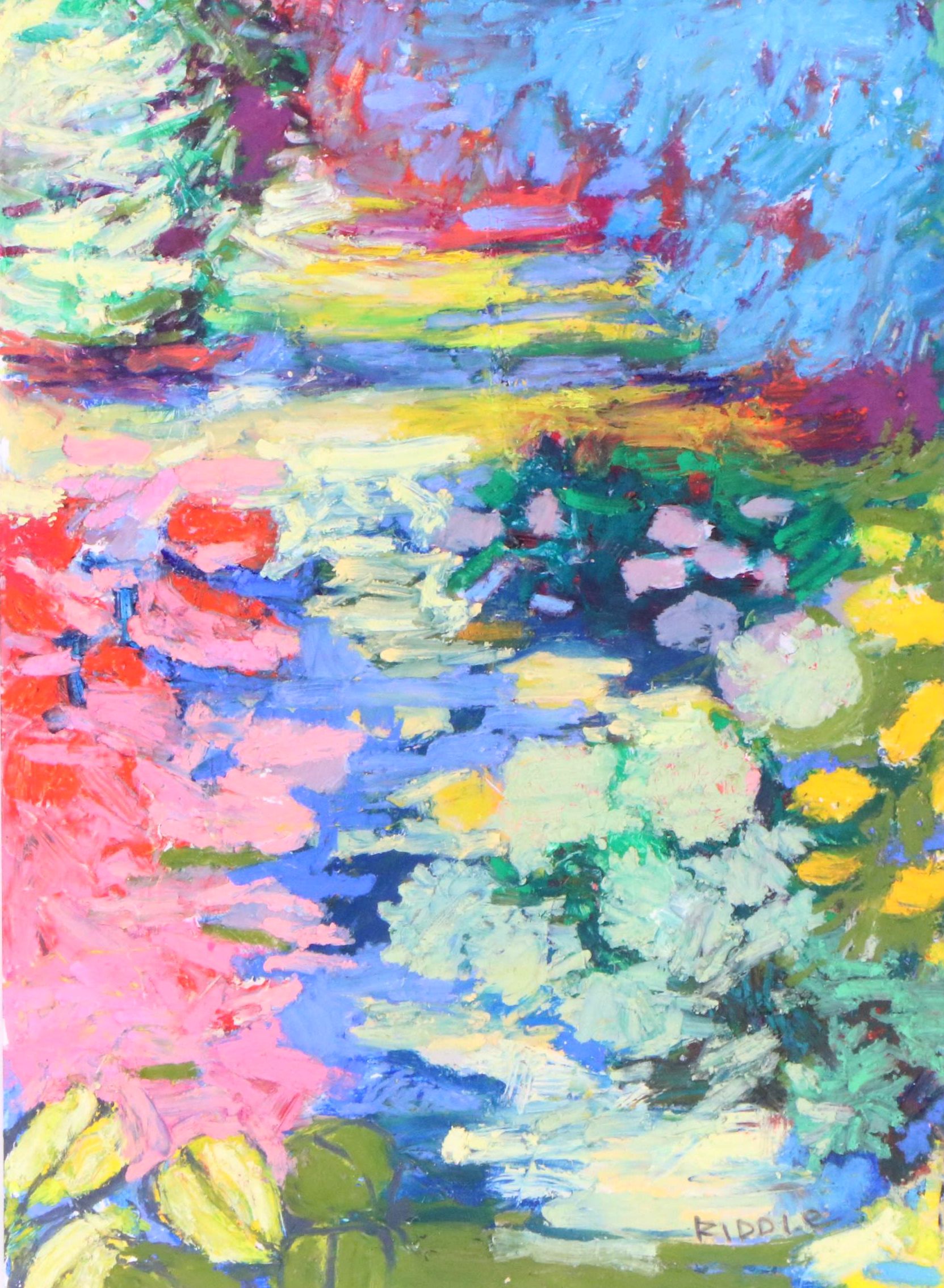 Lynda D. Riddle Oil Pastel Drawing "Remnants and Reliquaries"