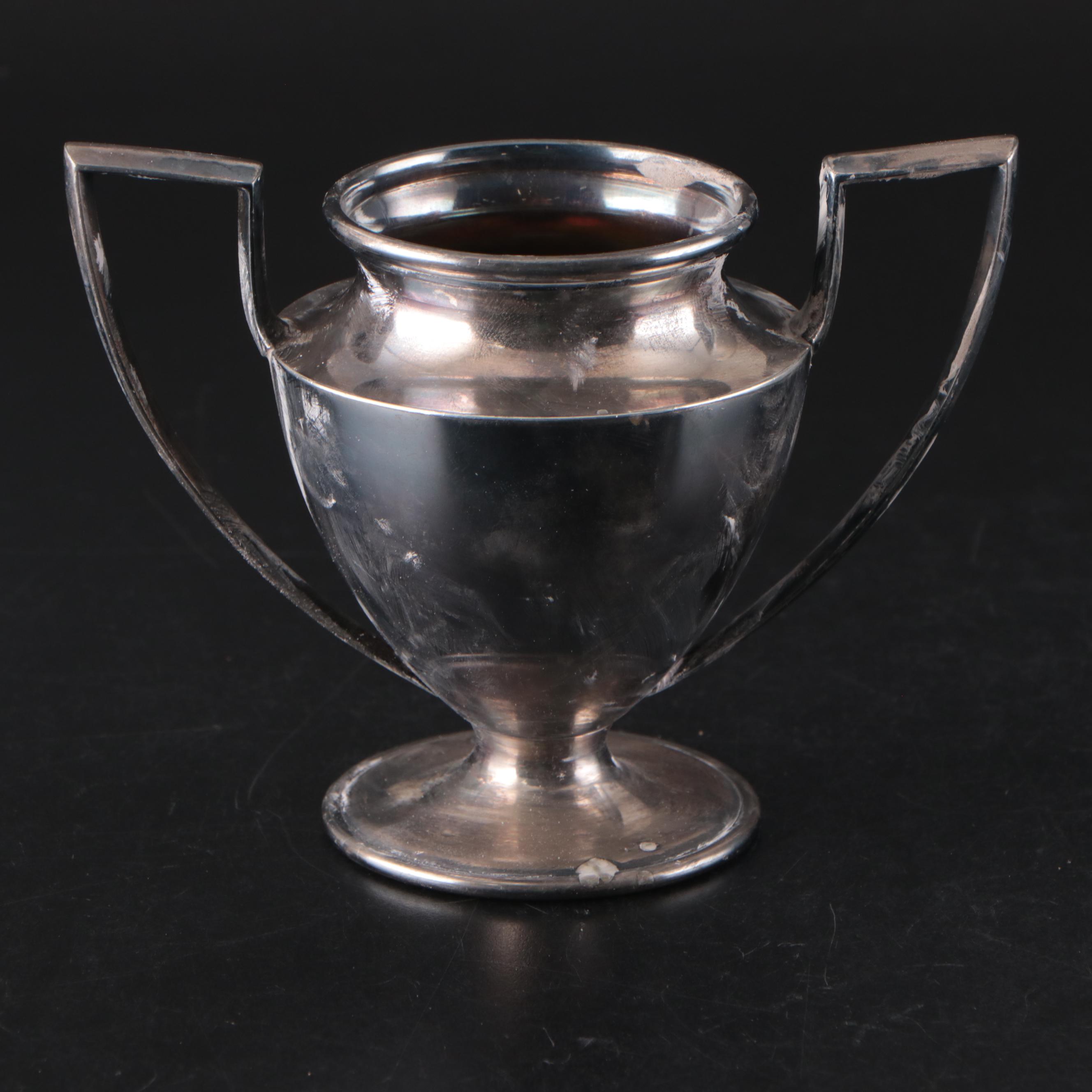 Levi & Salaman Sterling Silver Miniature Trophy with Other Trophies