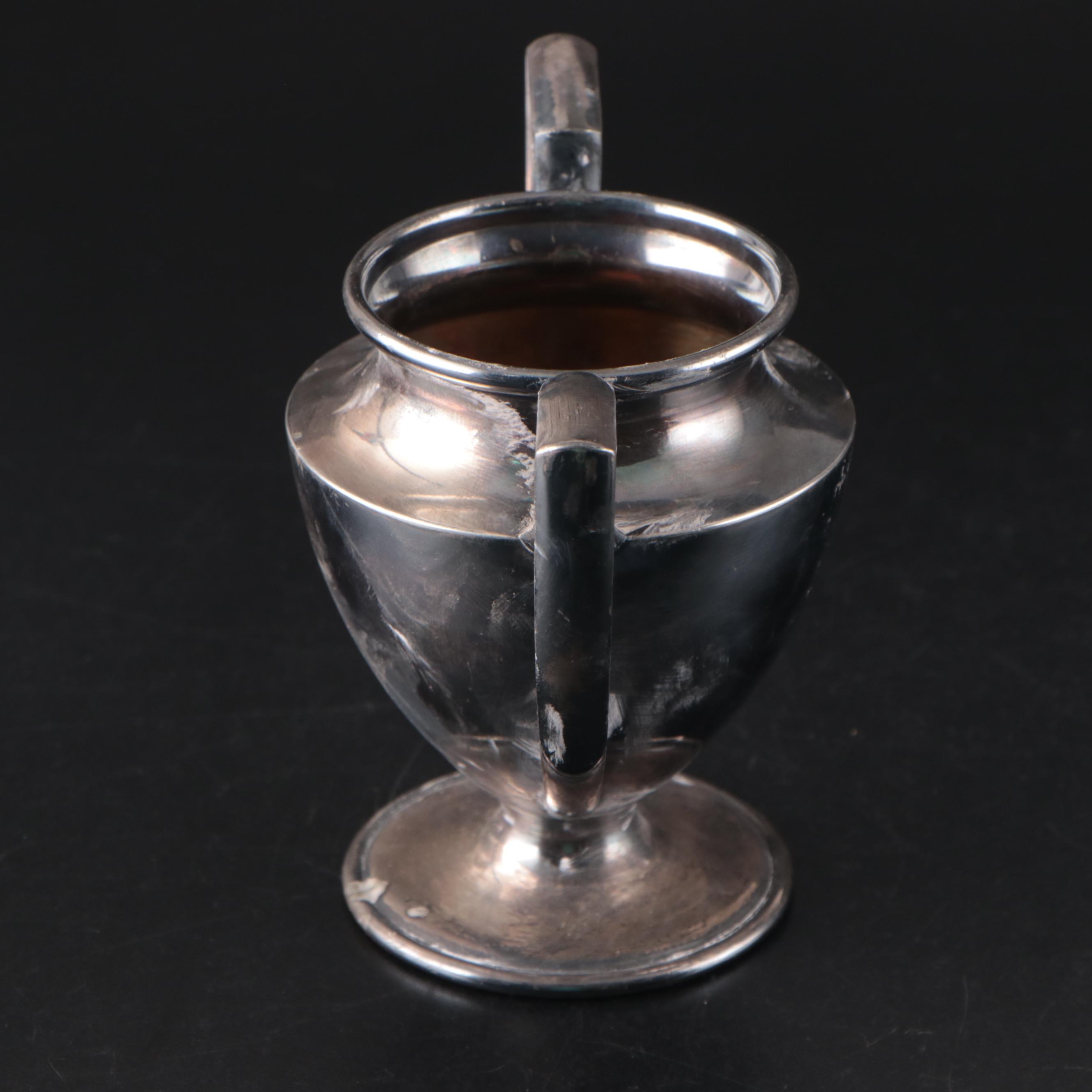 Levi & Salaman Sterling Silver Miniature Trophy with Other Trophies