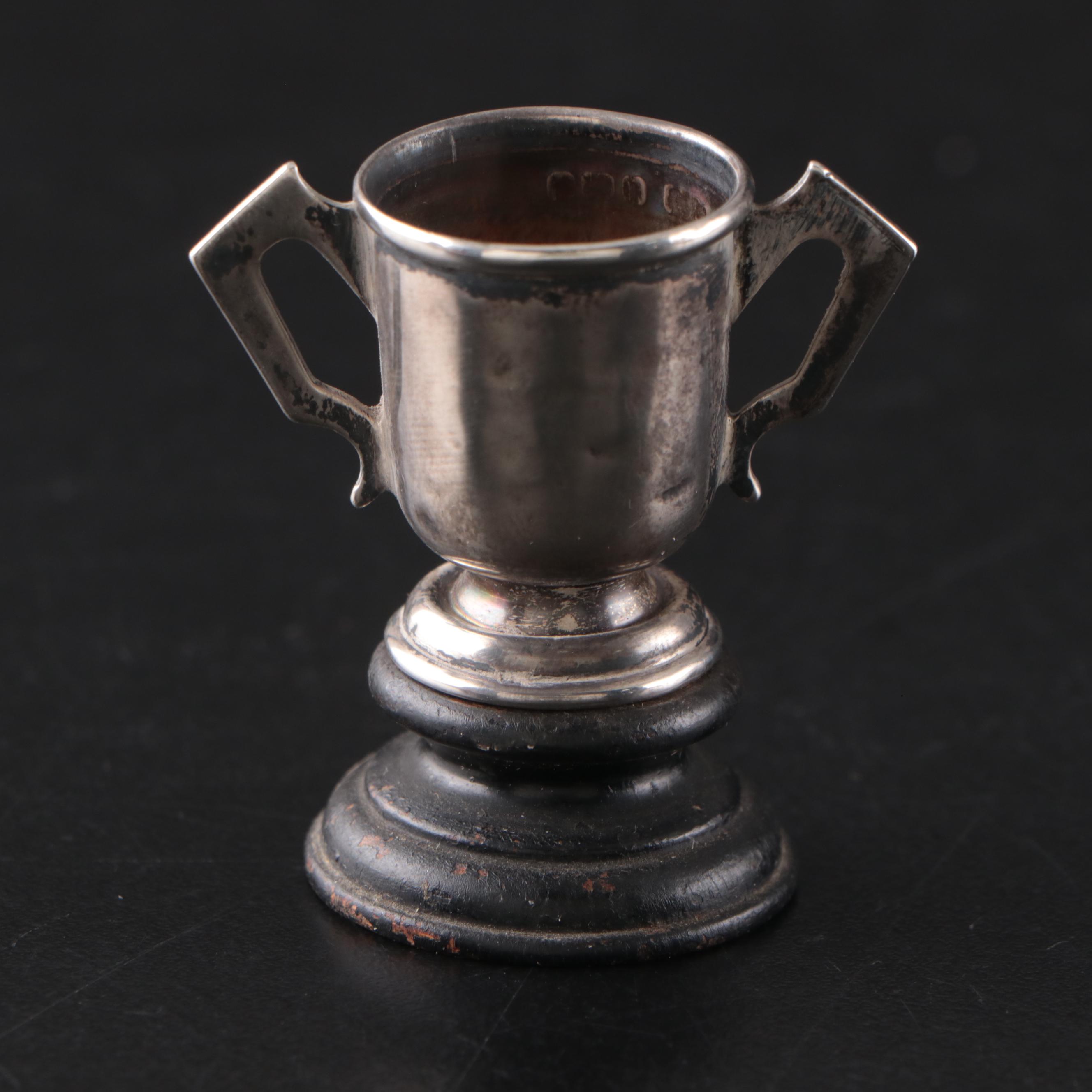 Levi & Salaman Sterling Silver Miniature Trophy with Other Trophies