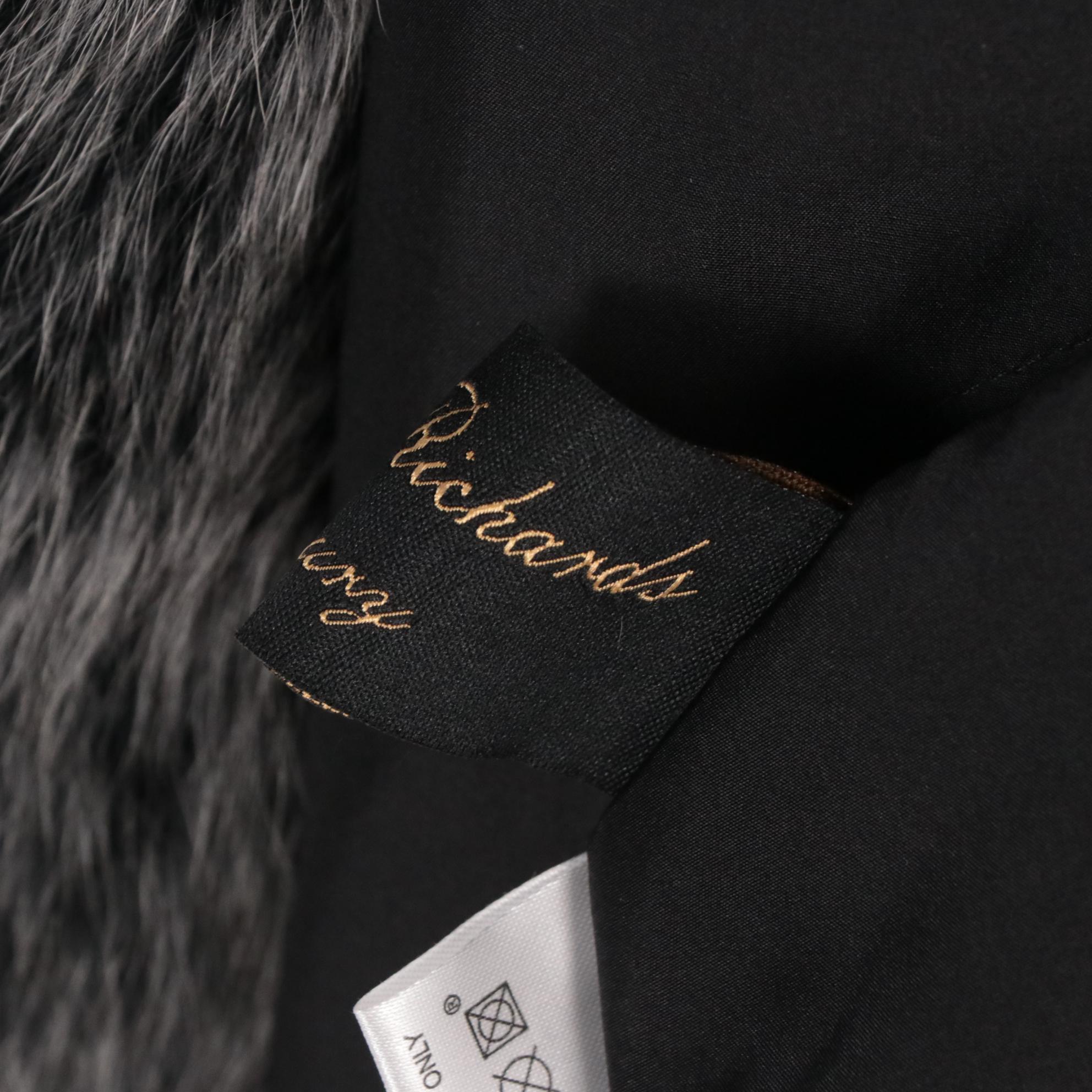 Linda Richards Silver Fox Fur Jacket