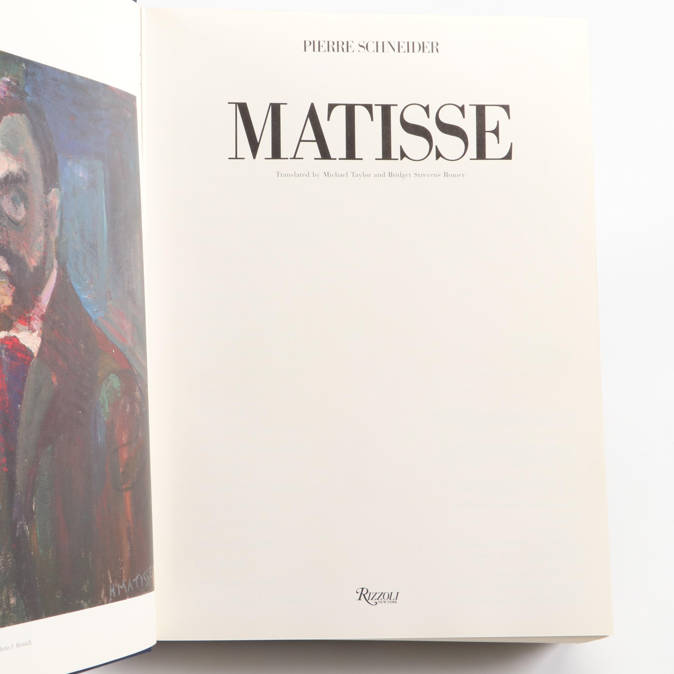 "Matisse: The Man and His Art" by Jack Flam with "Matisse" by Pierre Schneider