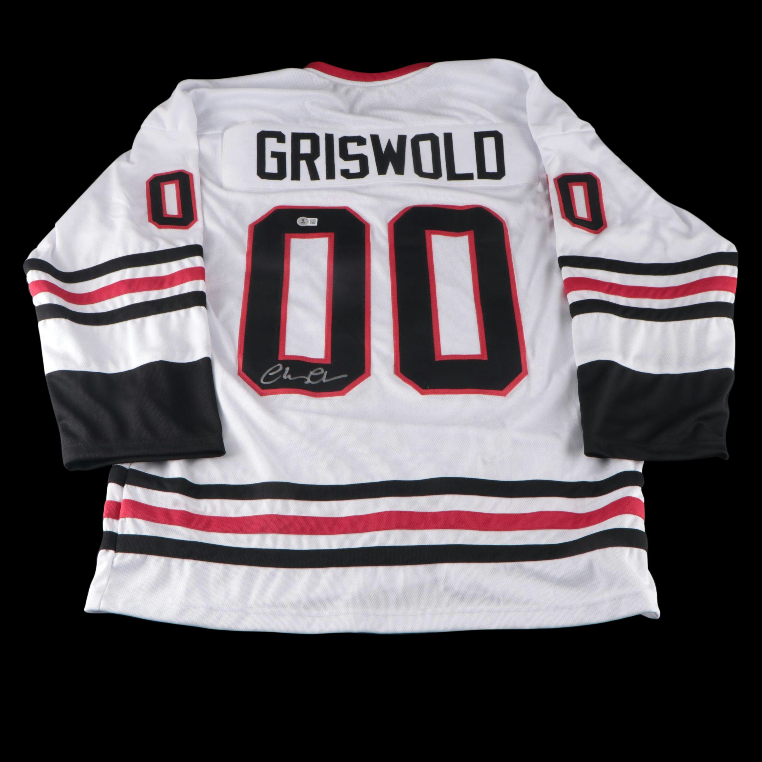 Chevy Chase Signed "Christmas Vacation: Clark Griswold" Hockey Jersey