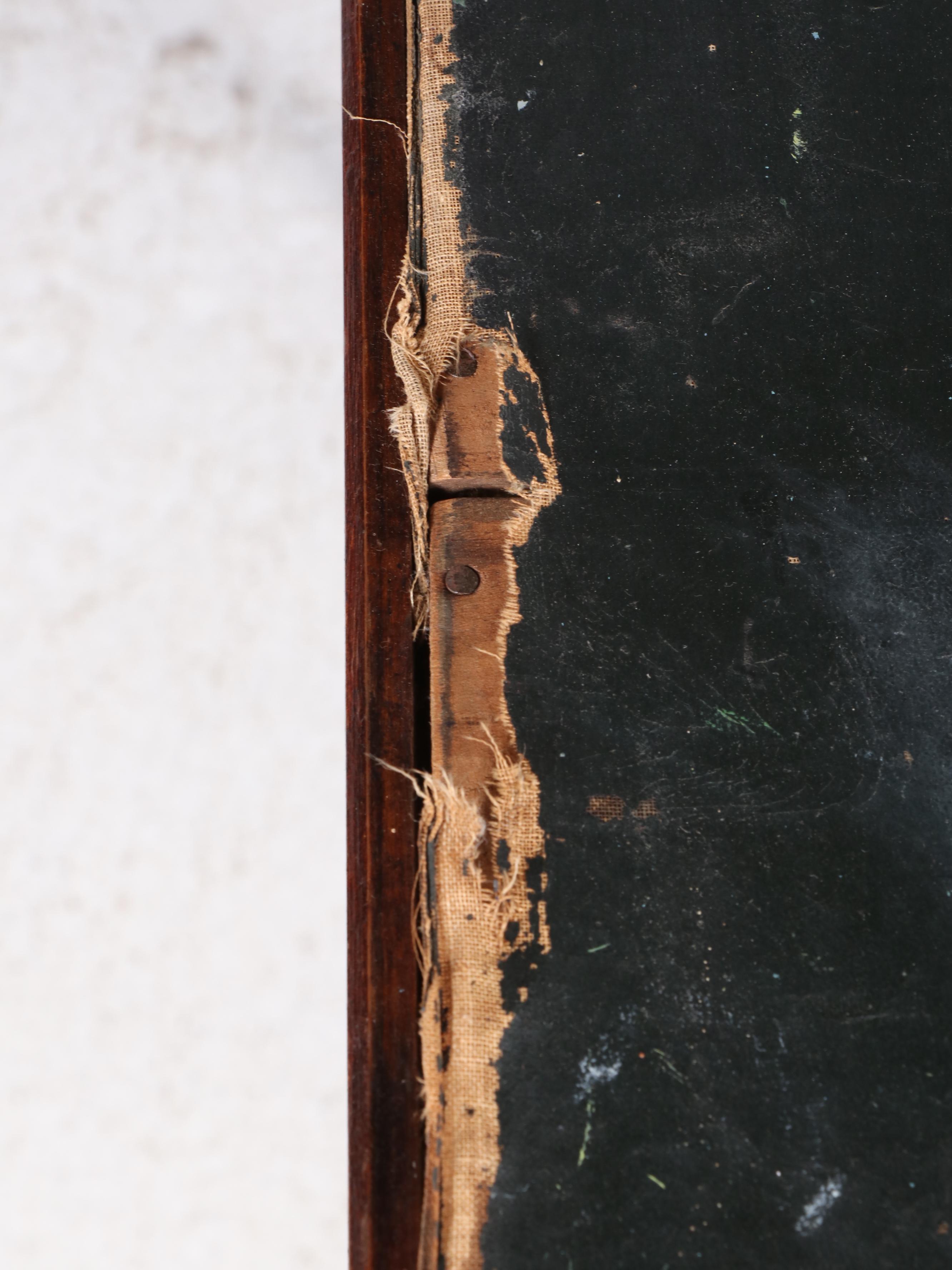 Ferguson Bros. Wood Folding Card Table and Four Chairs, Mid-20th Century