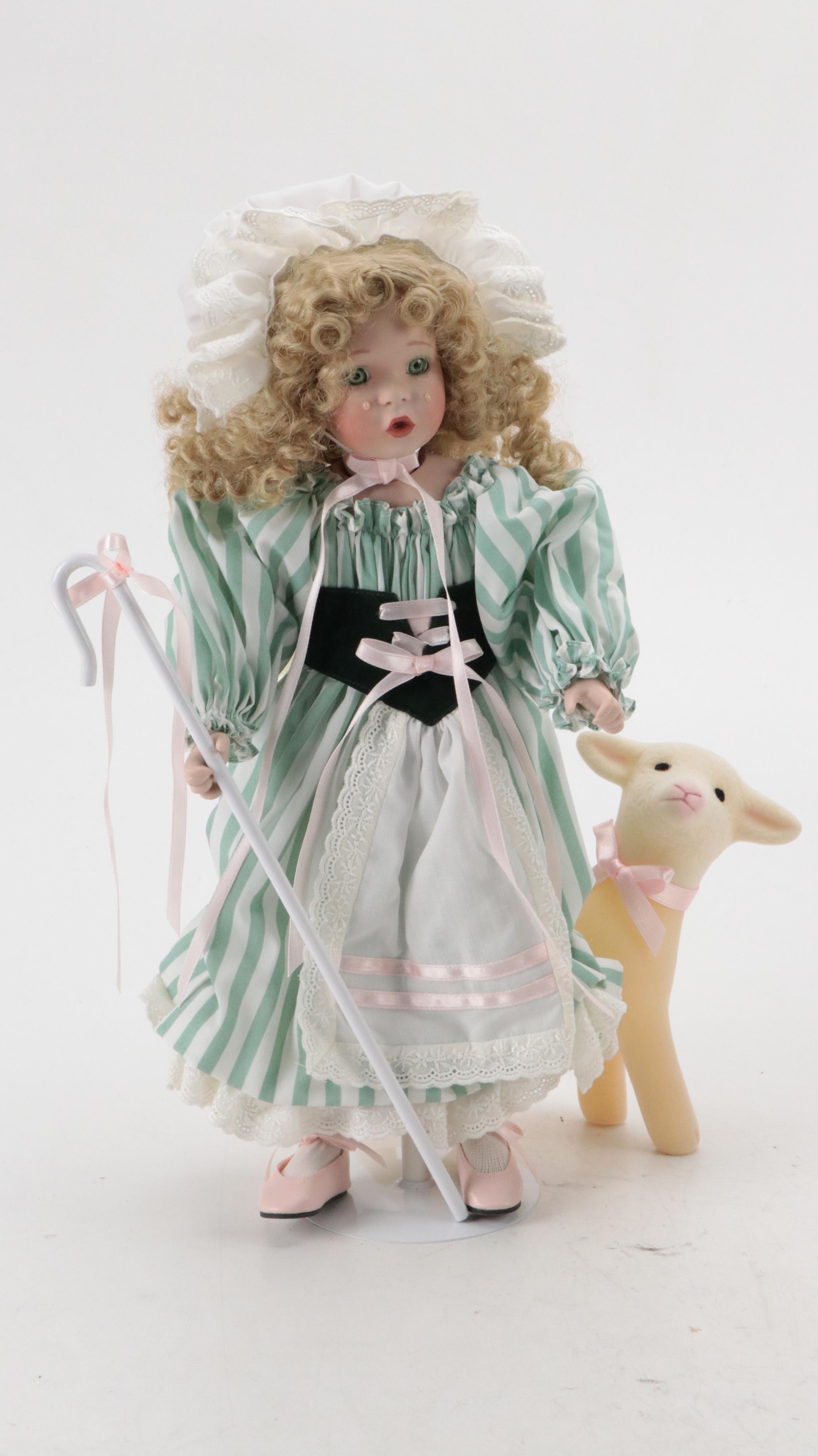 Ashton-Drake Galleries "Little Bo Peep" with Marie Osmond "Lisa" Porcelain Doll