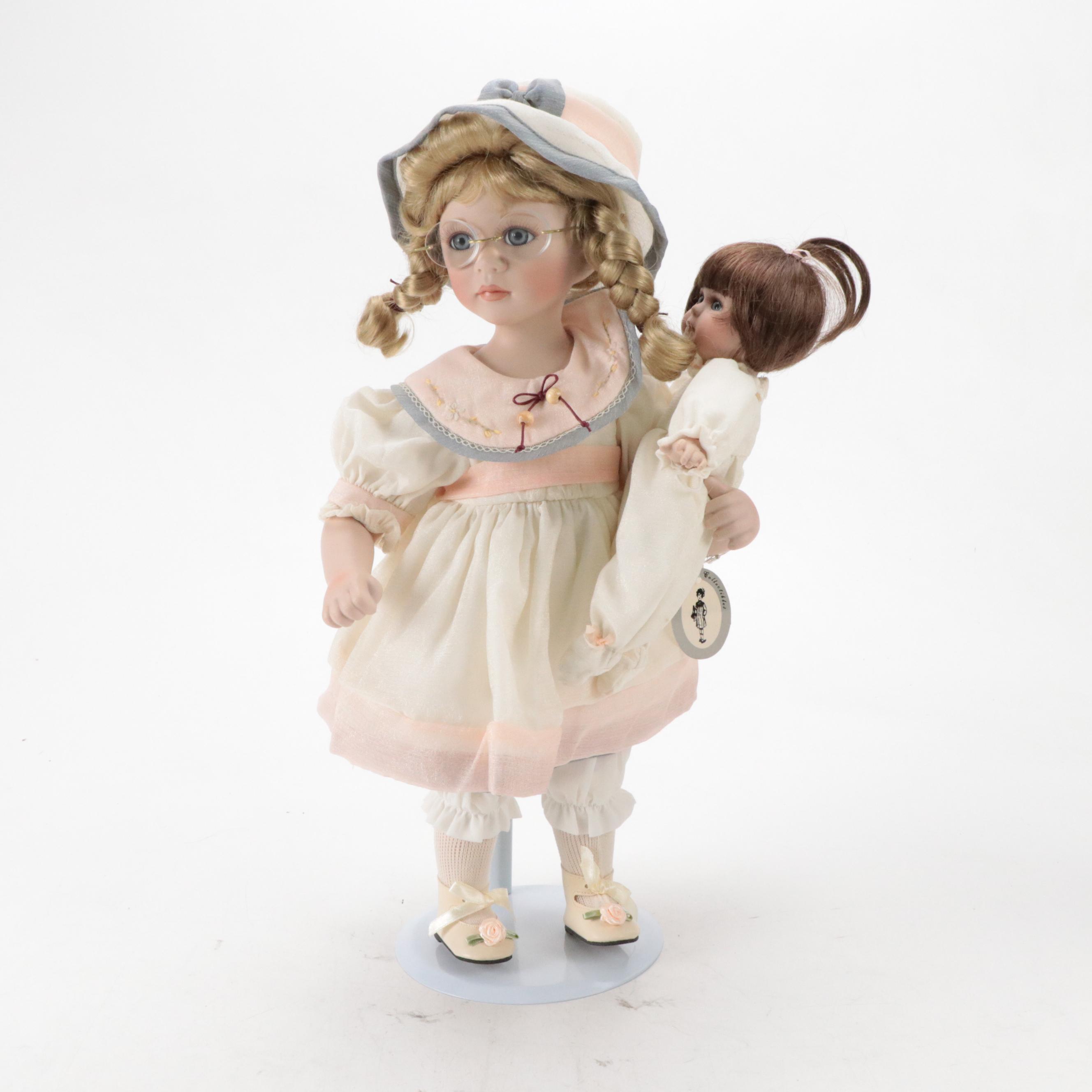 Delton Products Fine Collectibles "Lauren" and Other Porcelain Dolls