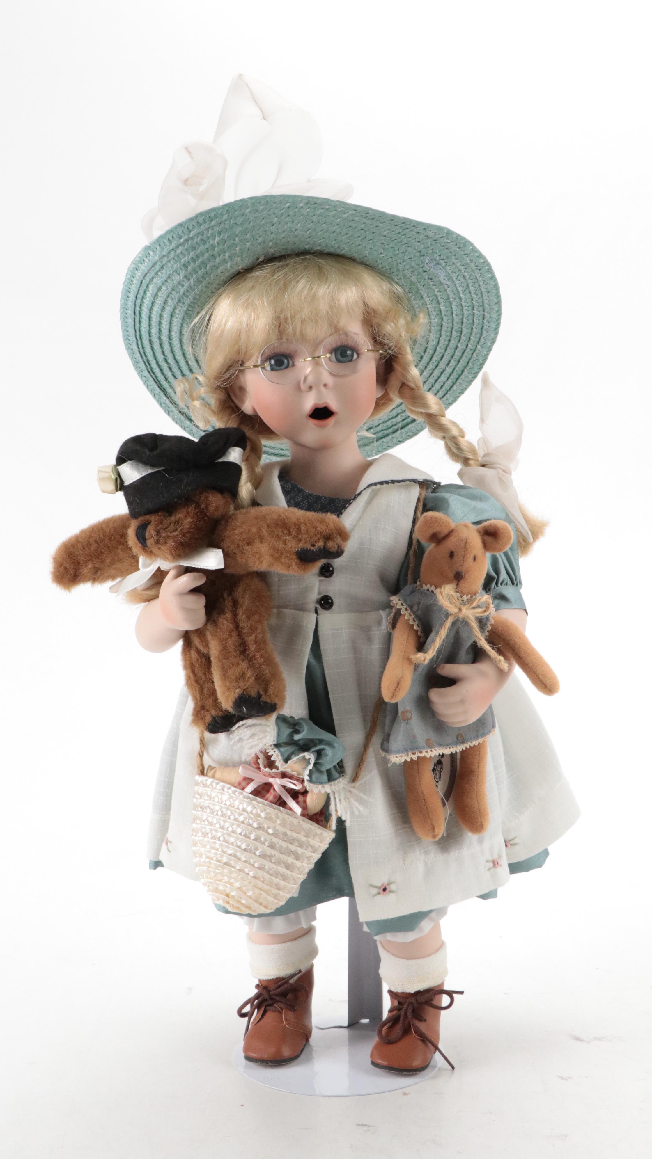 Delton Products Fine Collectibles "Lauren" and Other Porcelain Dolls
