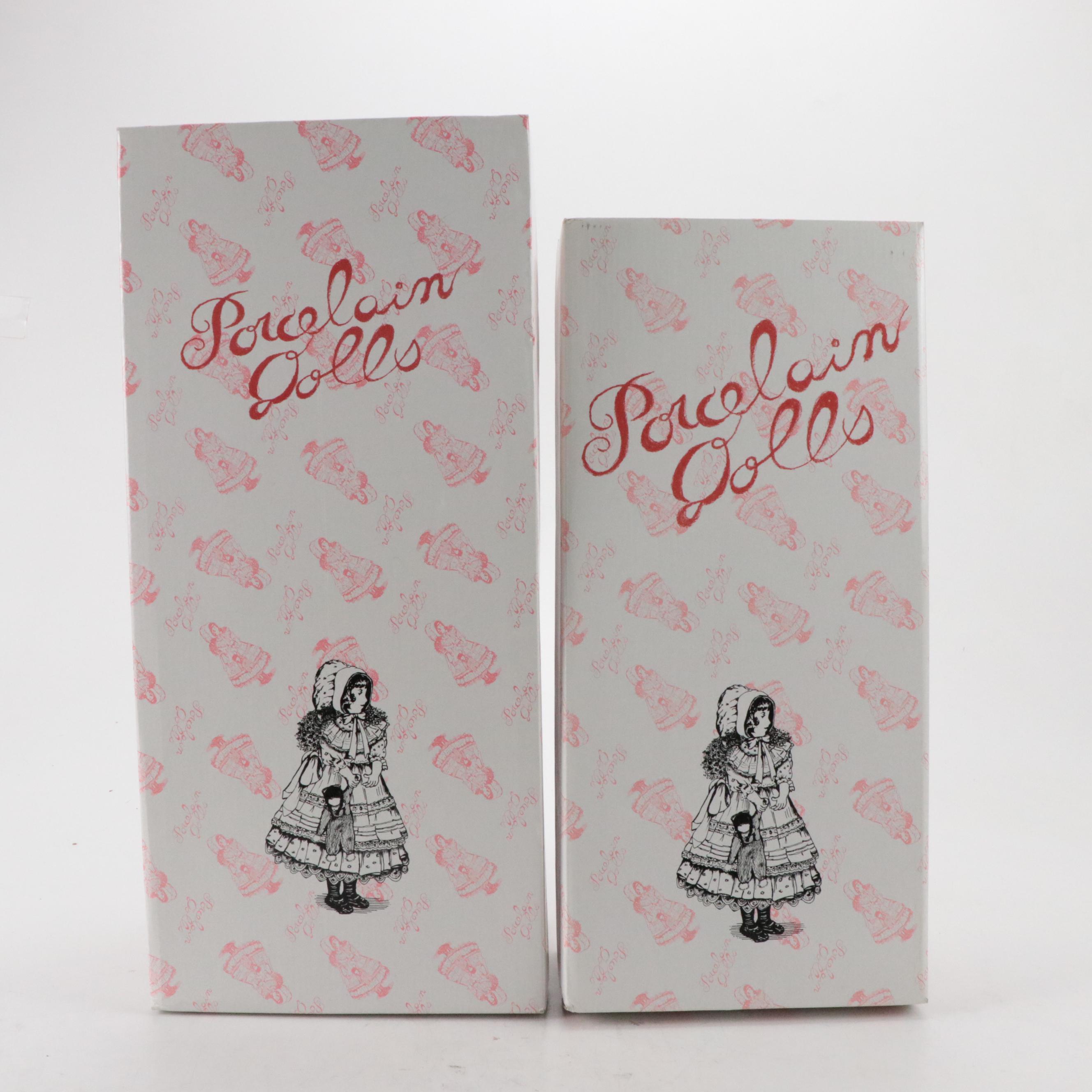 Delton Products Fine Collectibles "Lauren" and Other Porcelain Dolls