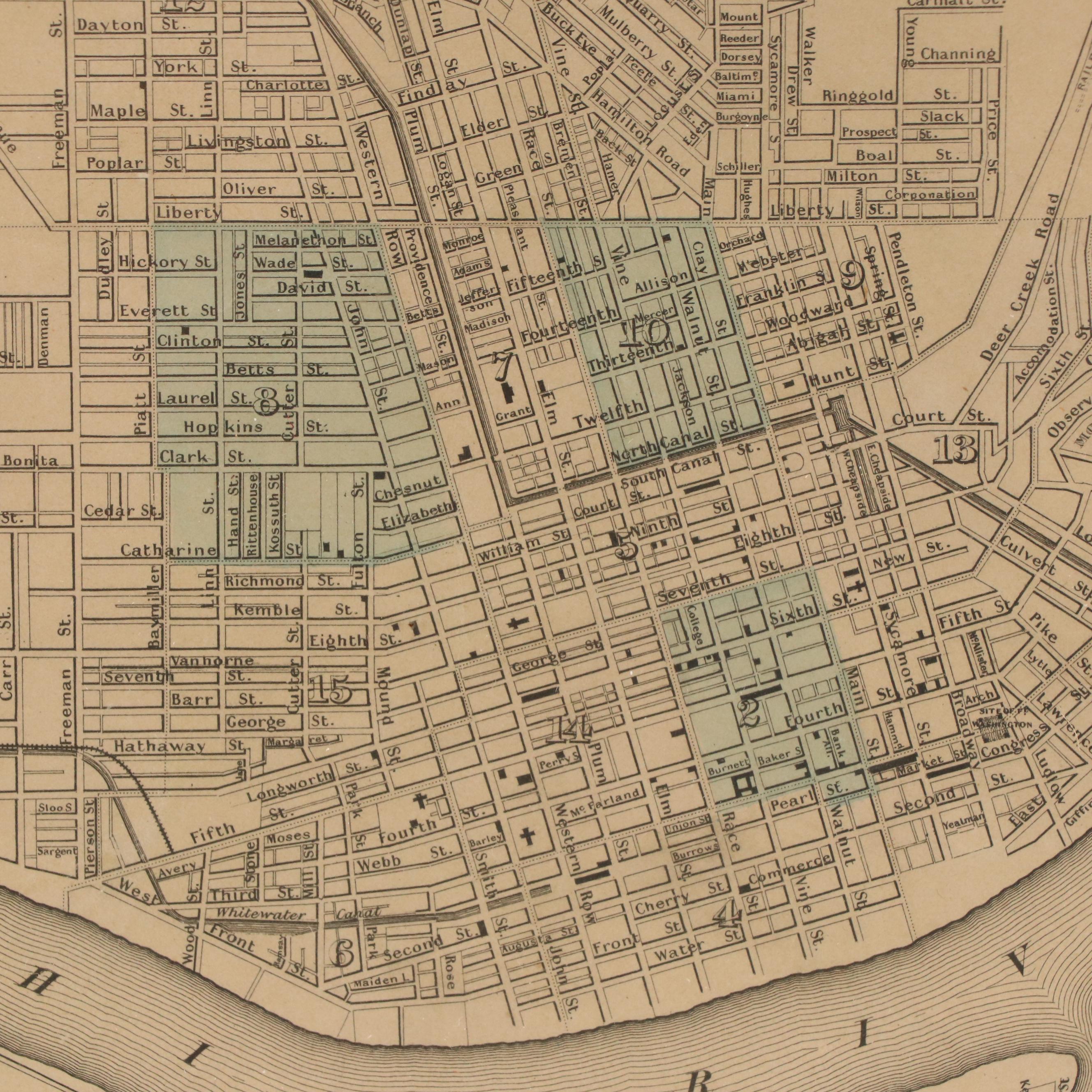 J. H. Colton & Co. Map "The City of Cincinnati, Ohio," 1855
