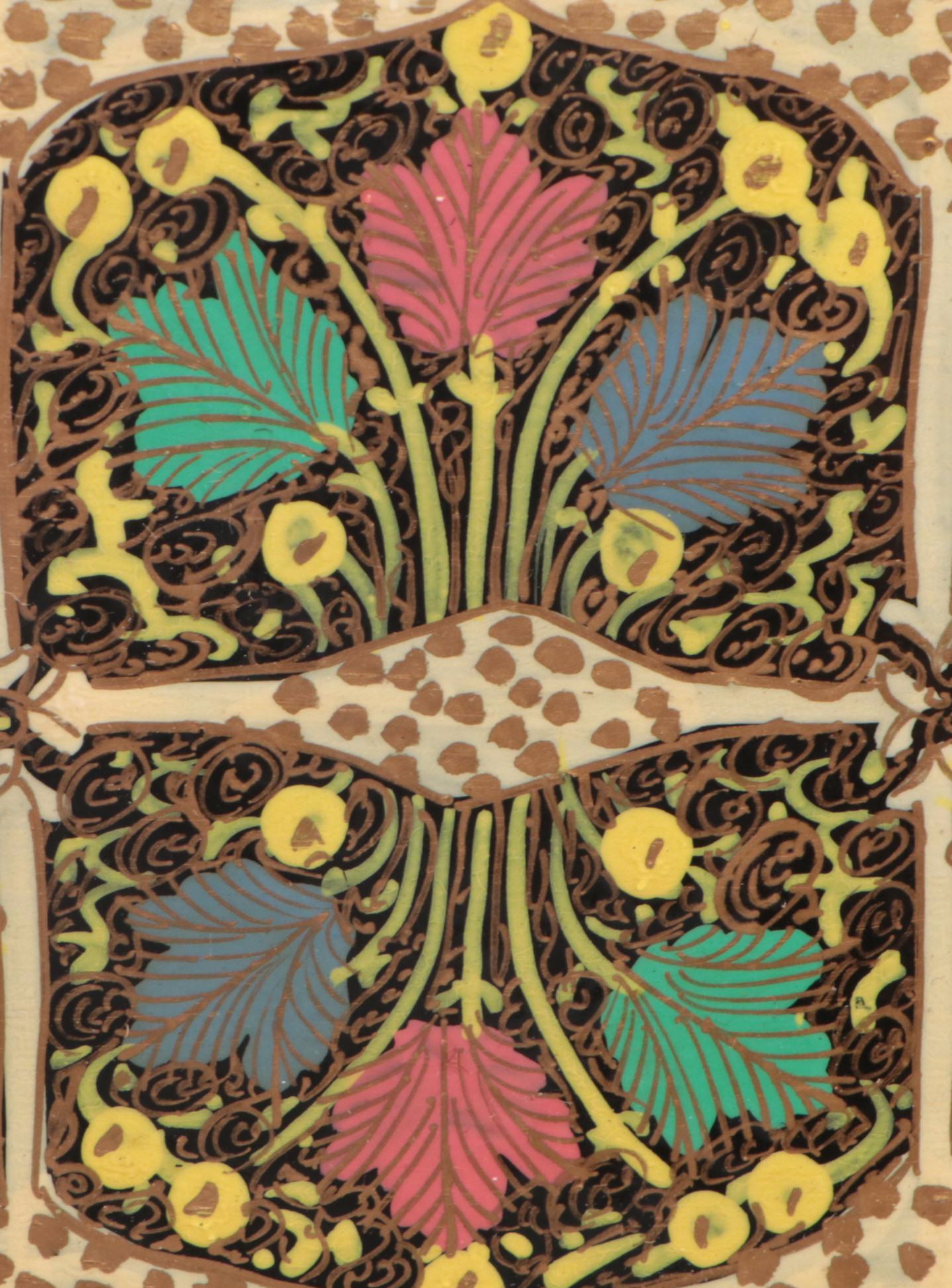 Indian Folk Art Hand-Painted Kashmiri Papier-Mâché Boxes