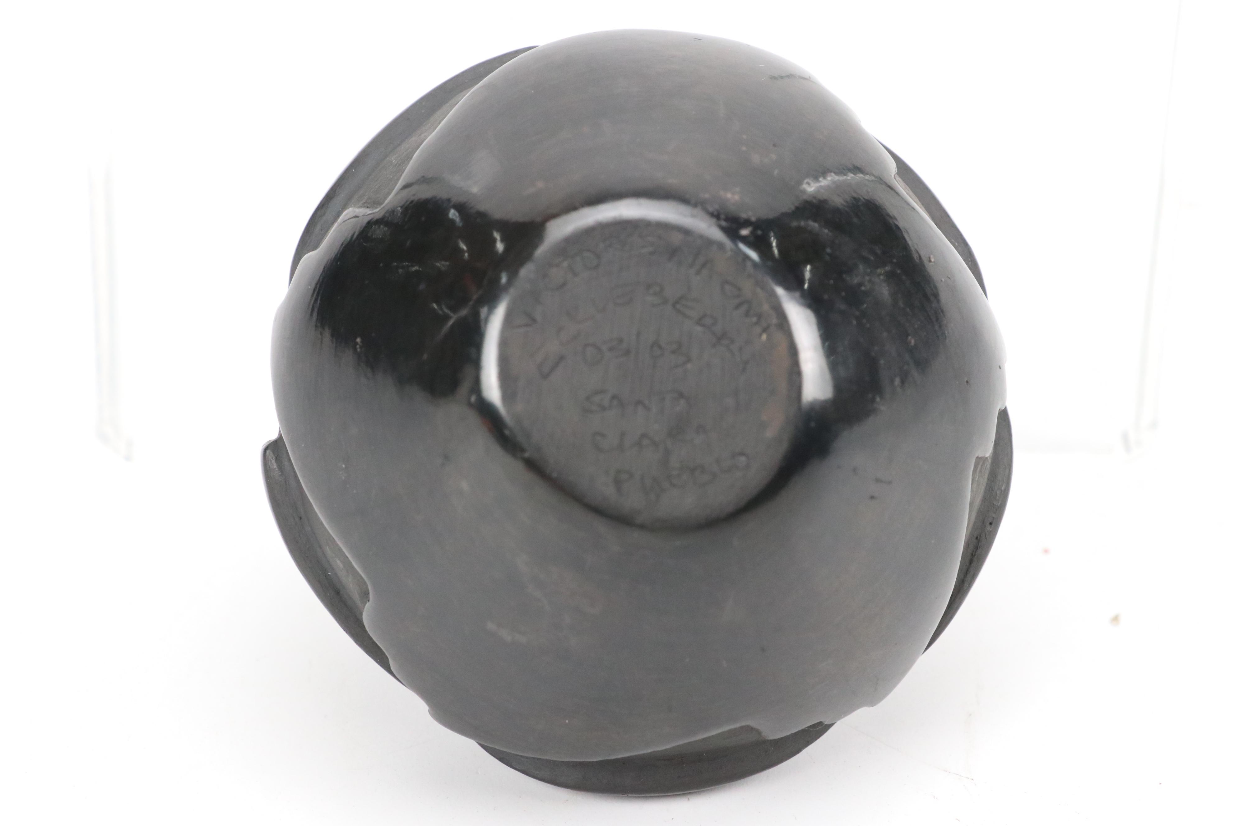 Victor and Naomi Eckleberry and Other Santa Clara Pueblo Blackware Pottery Vases