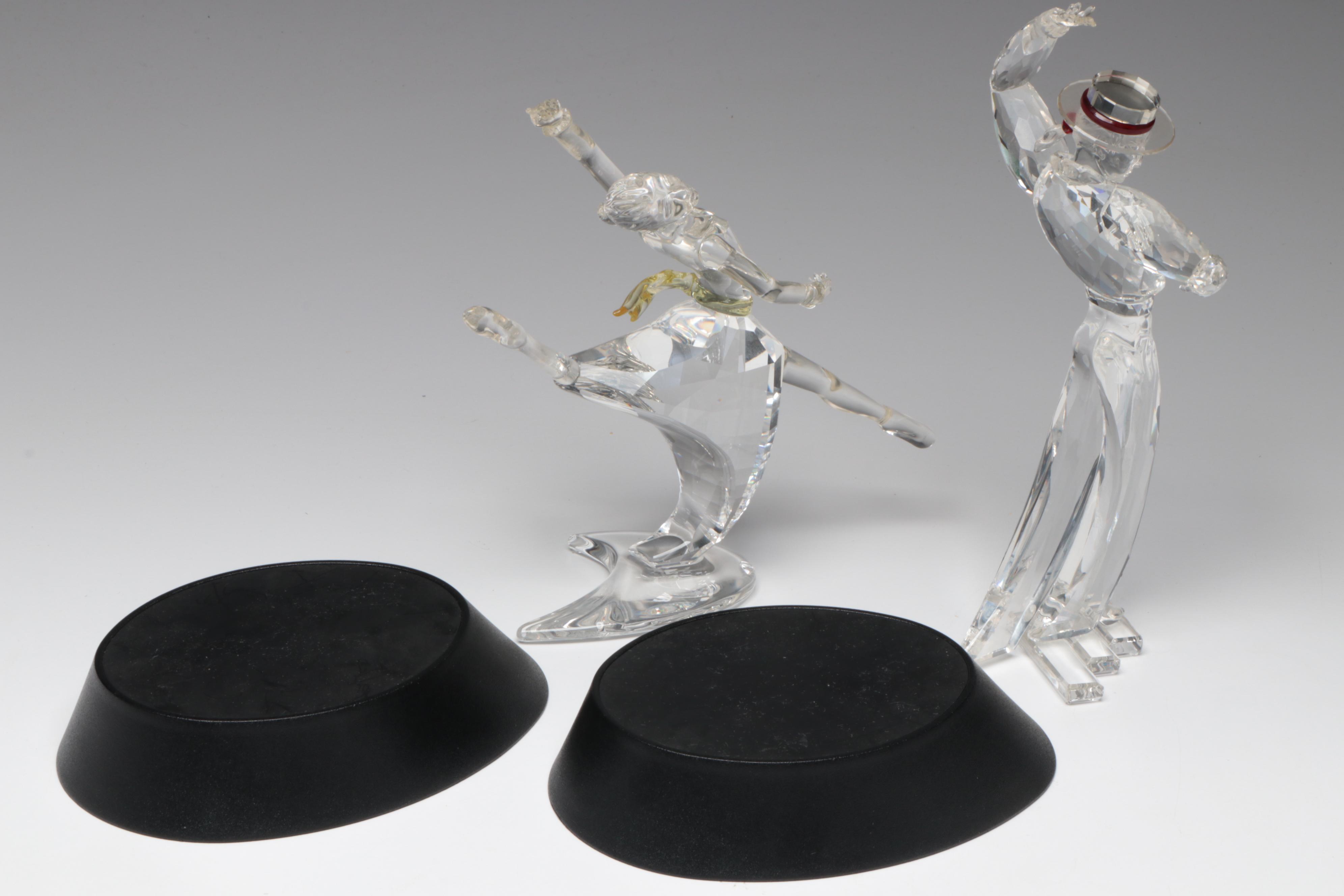 Swarovski "Antonio" and "Anna" Crystal Figurines with More