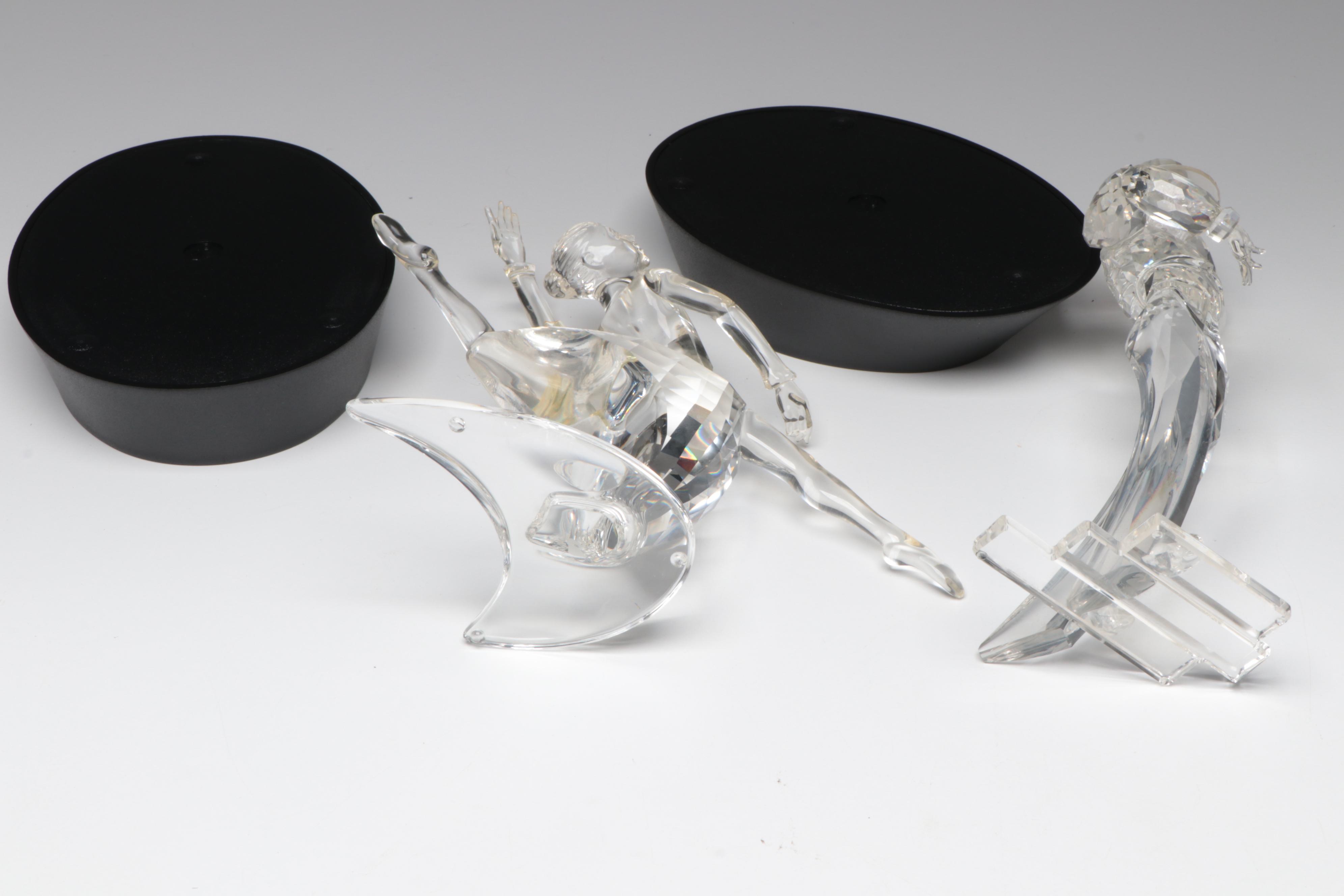 Swarovski "Antonio" and "Anna" Crystal Figurines with More