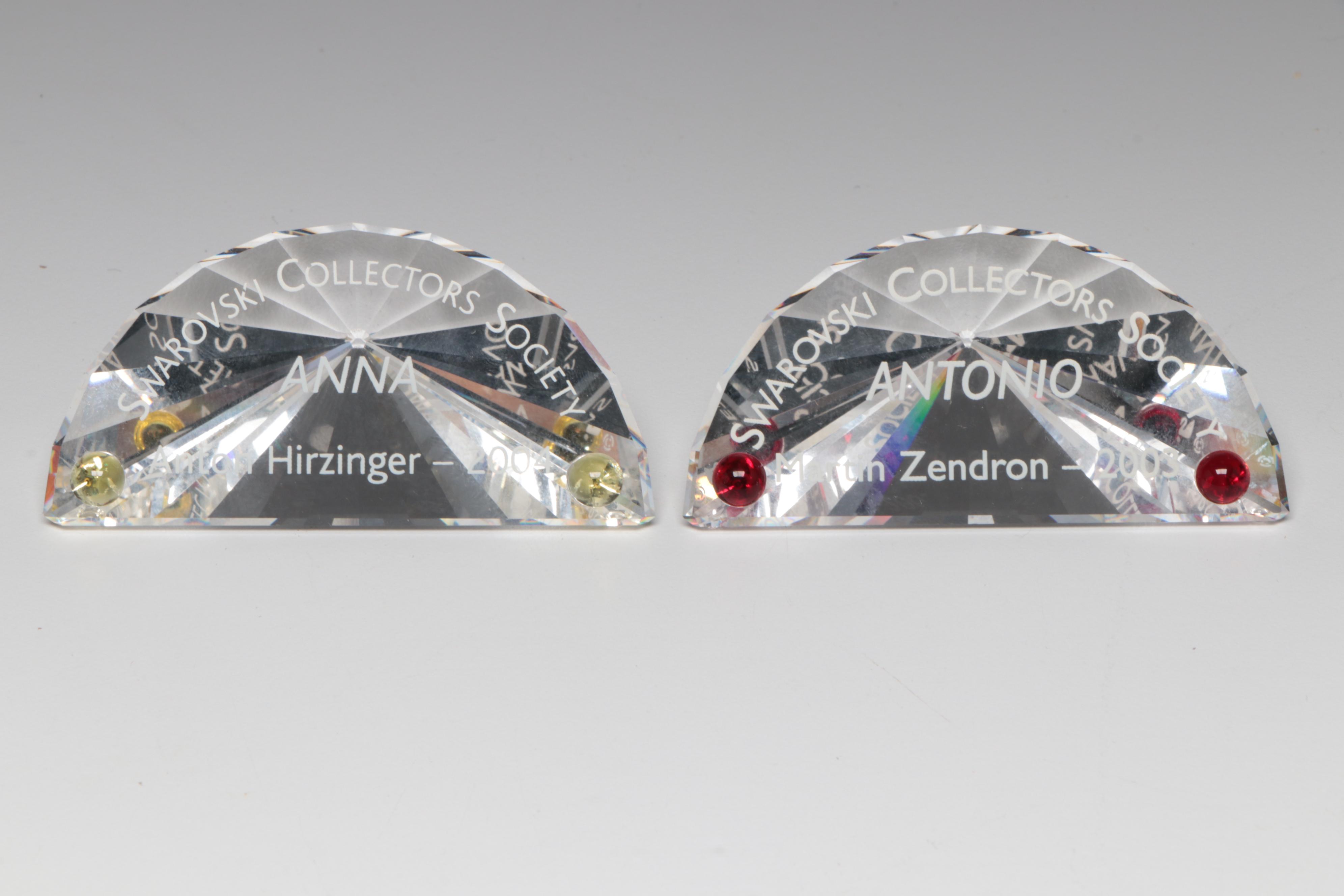 Swarovski "Antonio" and "Anna" Crystal Figurines with More