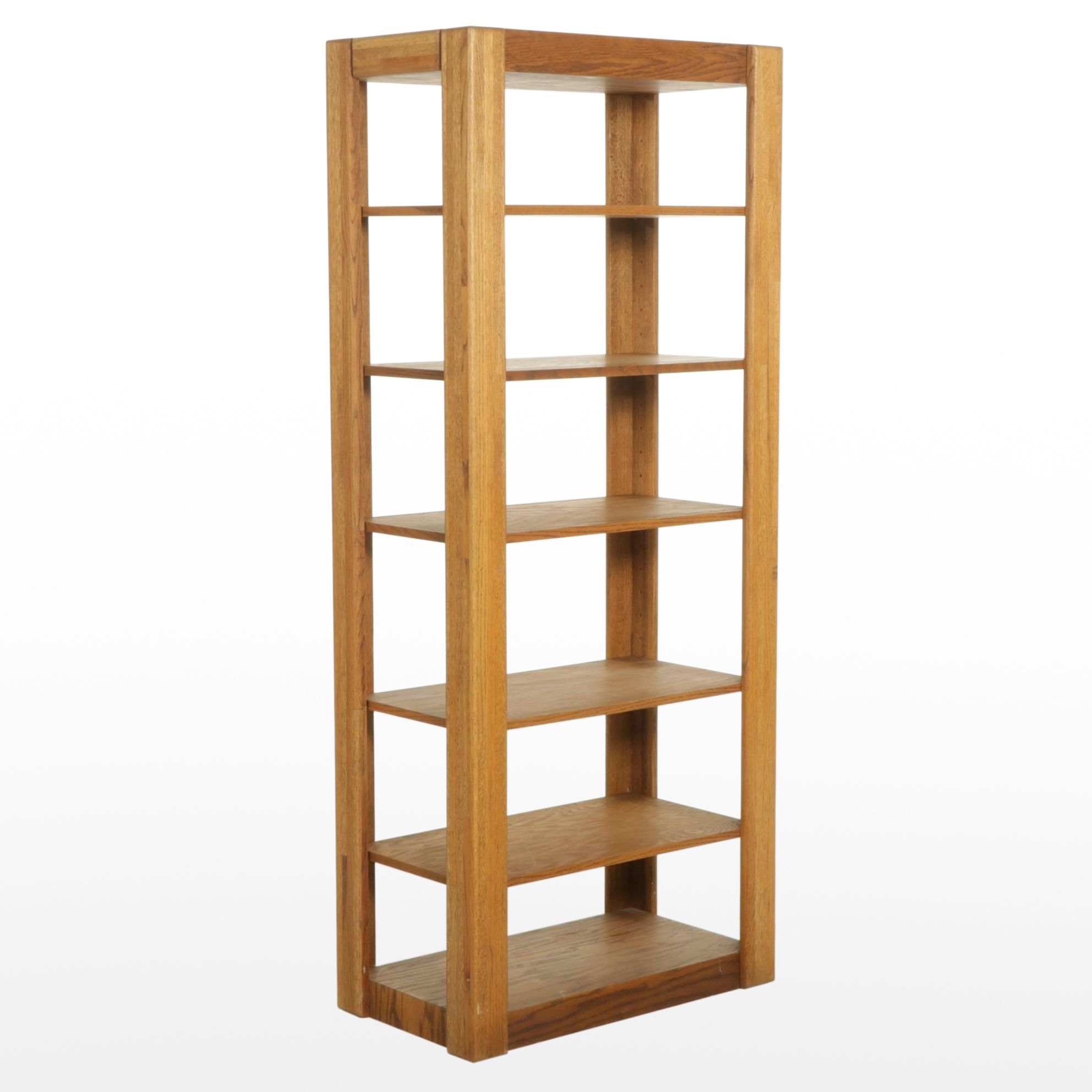 Oak Display Shelf, Late 20th Century