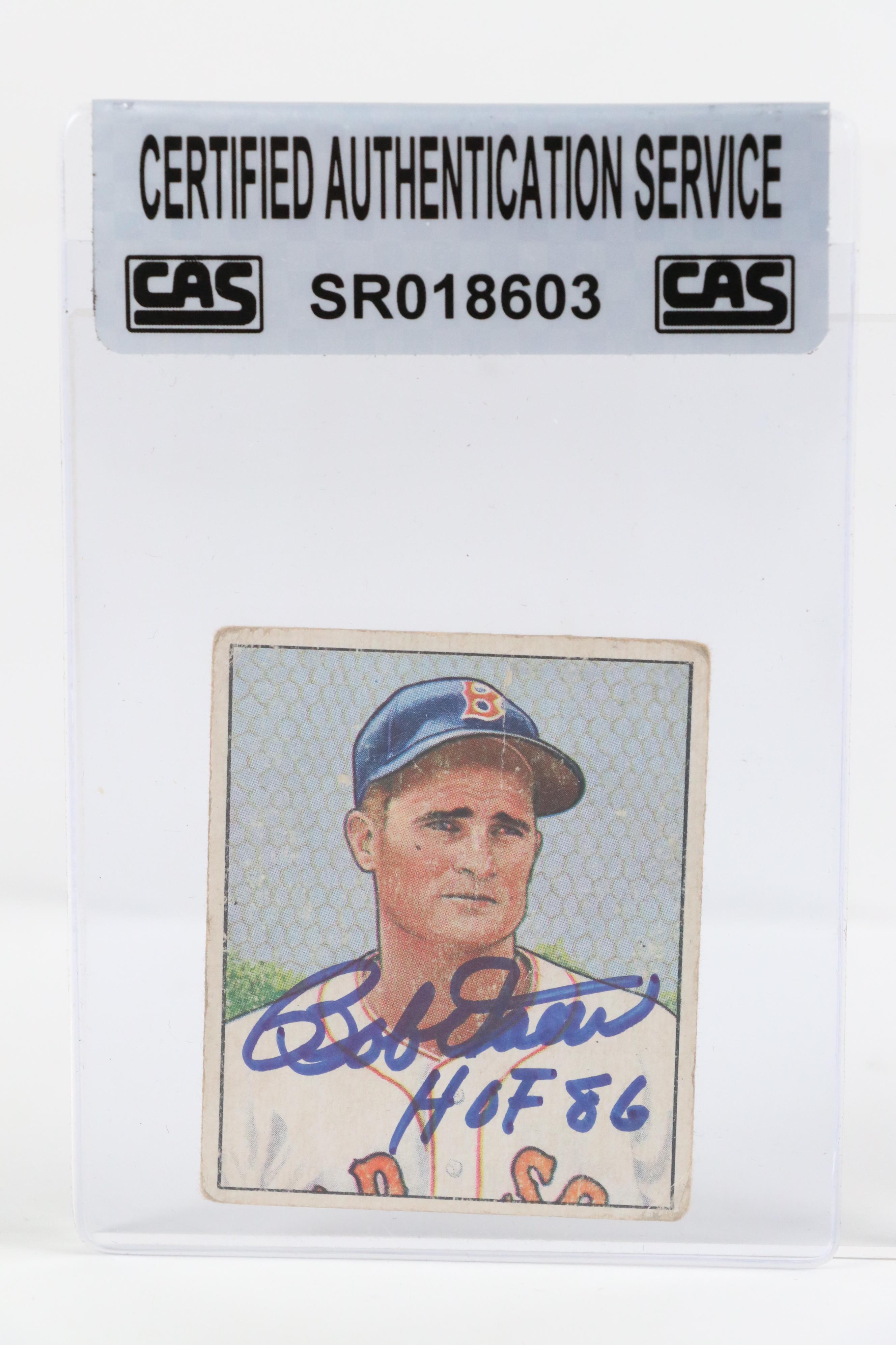 Bill Mazeroski, Tony La Russa, and Bobby Doerr Signed Baseball Cards