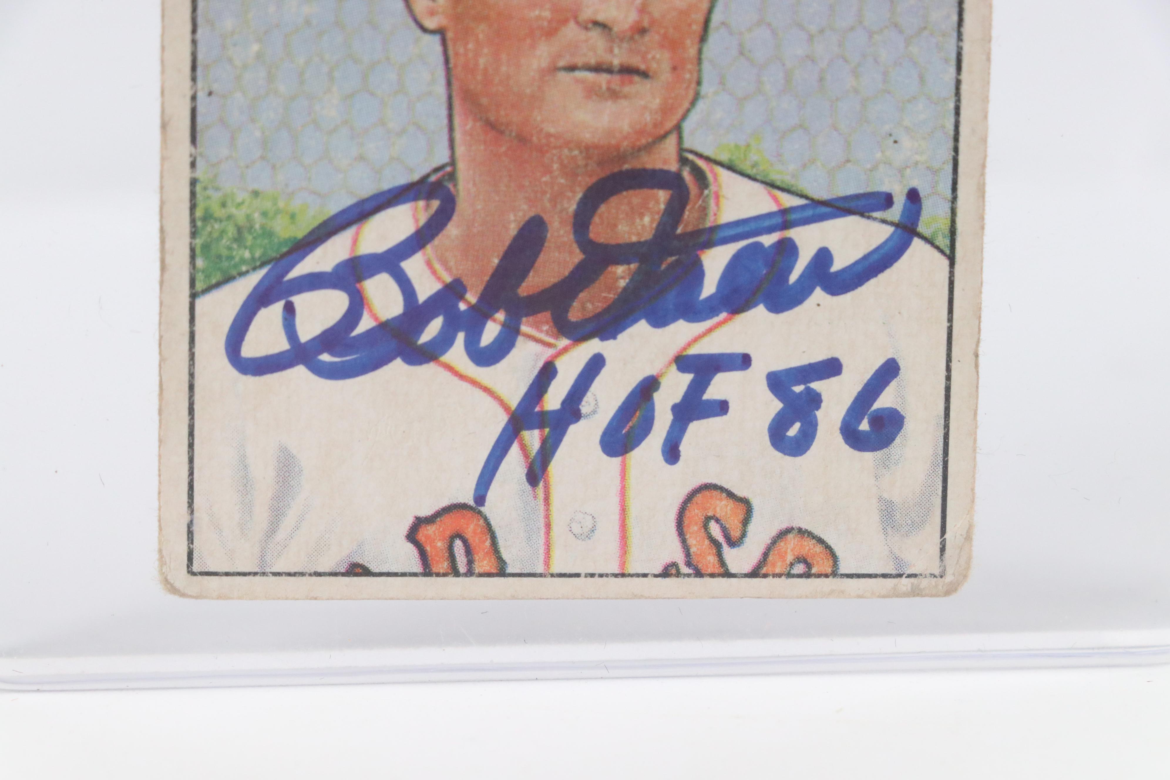 Bill Mazeroski, Tony La Russa, and Bobby Doerr Signed Baseball Cards