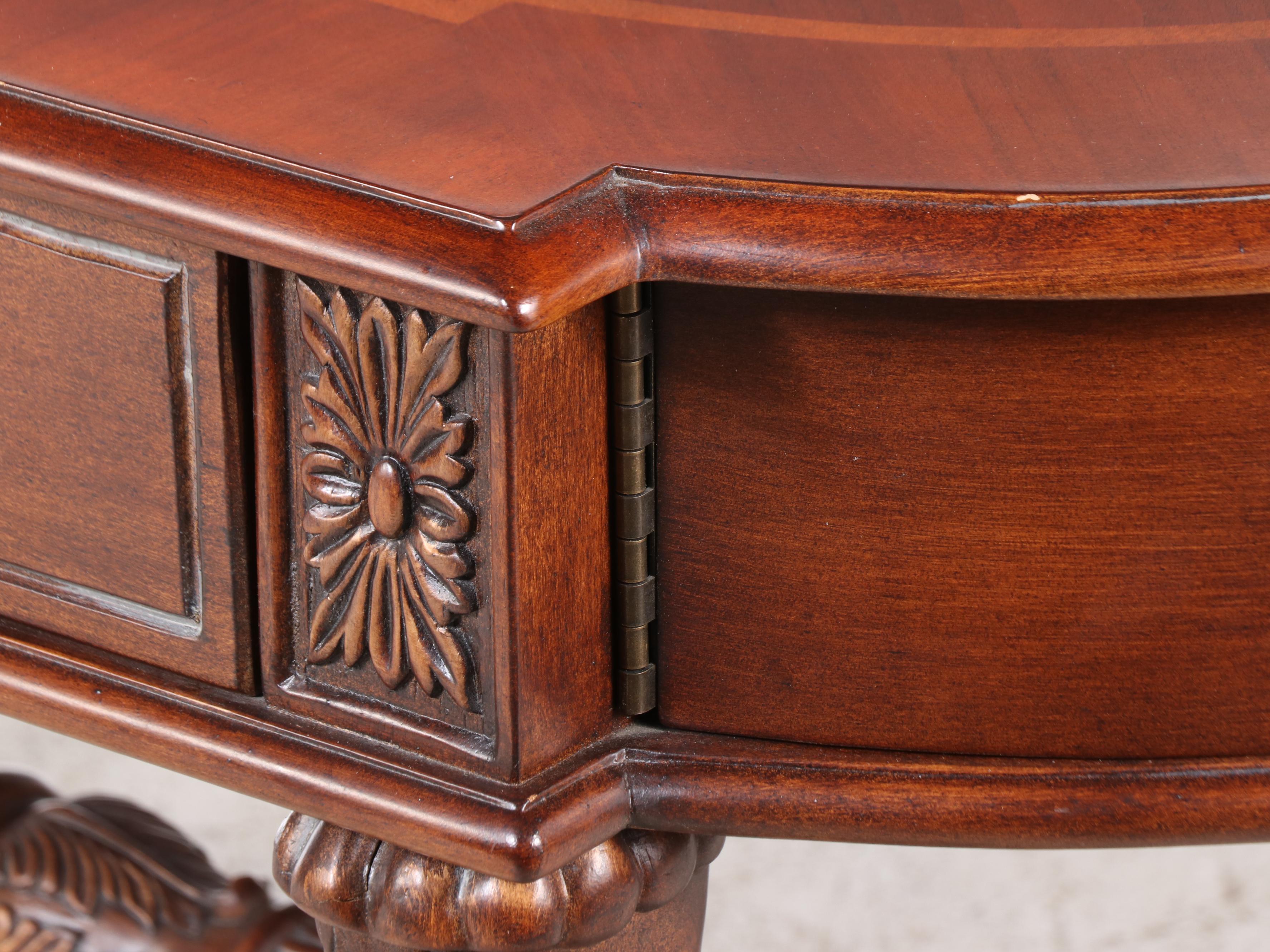 Regency Library Table Style Mahogany Computer Desk