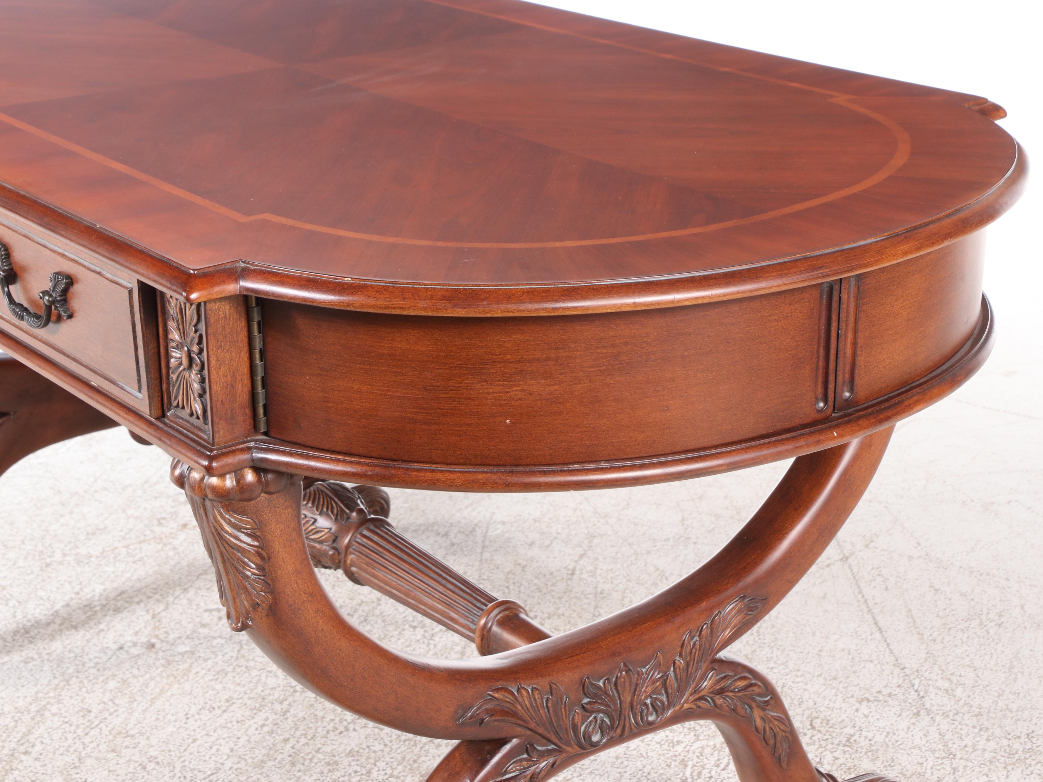 Regency Library Table Style Mahogany Computer Desk